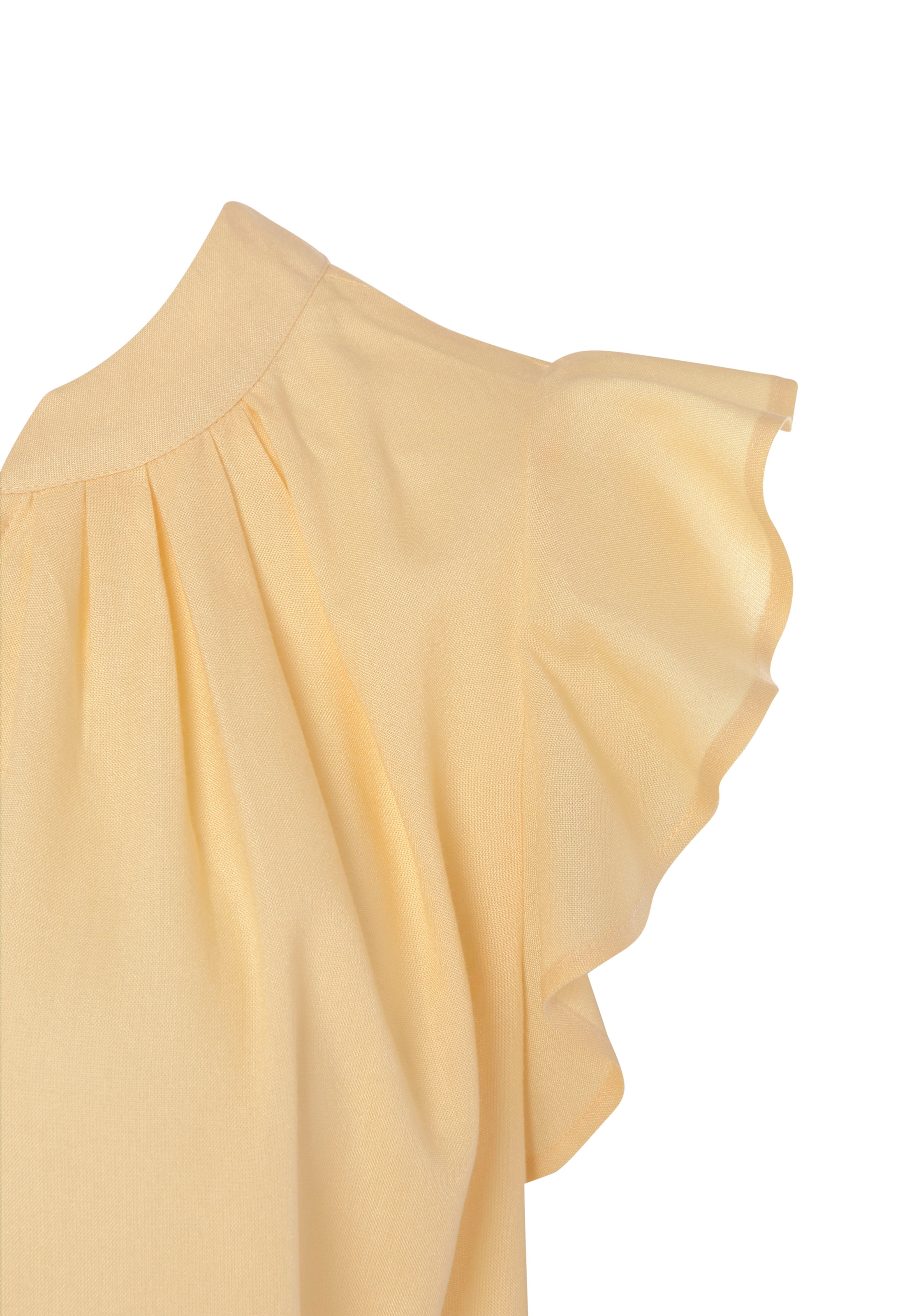 LASCANA Schlupfbluse, mit Rüschenärmeln, Kurzarmbluse, elegant
