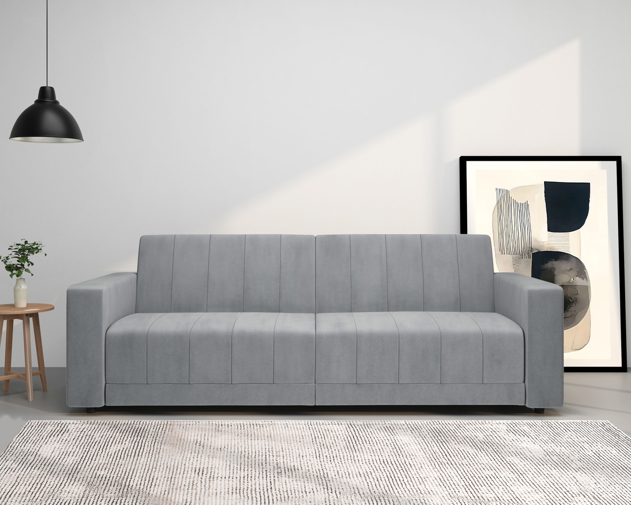 Dorel Home 3-Sitzer "Allie II Schlafsofa 225 cm" Bett-Funktion (108/190cm), günstig online kaufen