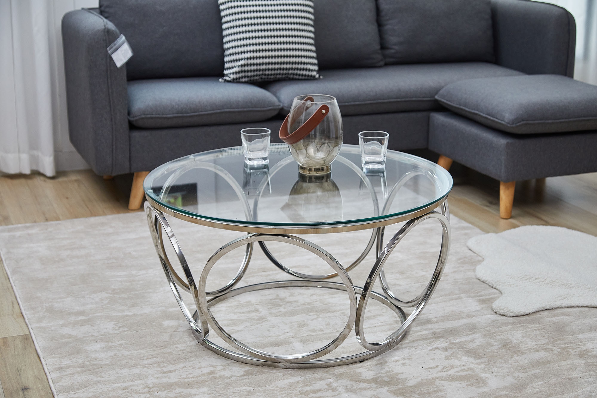 SalesFever Couchtisch "Couchtisch im eleganten Stil" mit Design-Gestell aus günstig online kaufen