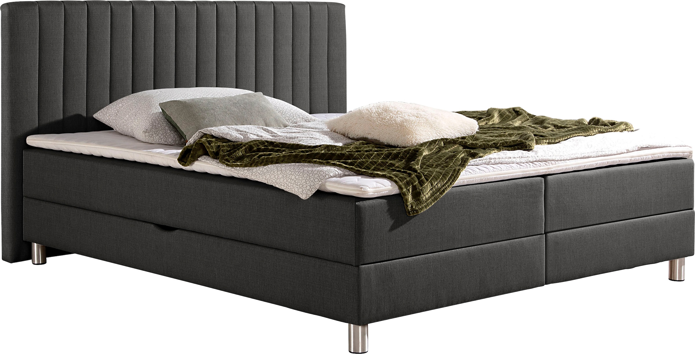 Maintal Boxbett, mit Bettkasten und Kaltschaum-Topper
