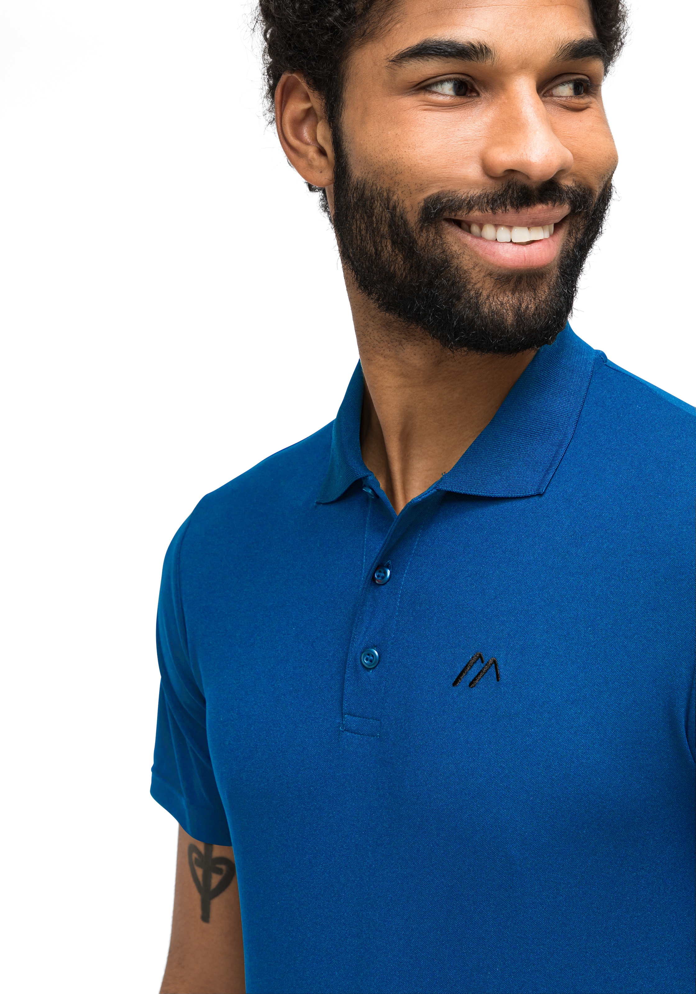 Maier Sports Funktionsshirt »Ulrich«, Herren Poloshirt, kurzarm Freizeit-Shirt mit Hemdkragen, Reg. Fit