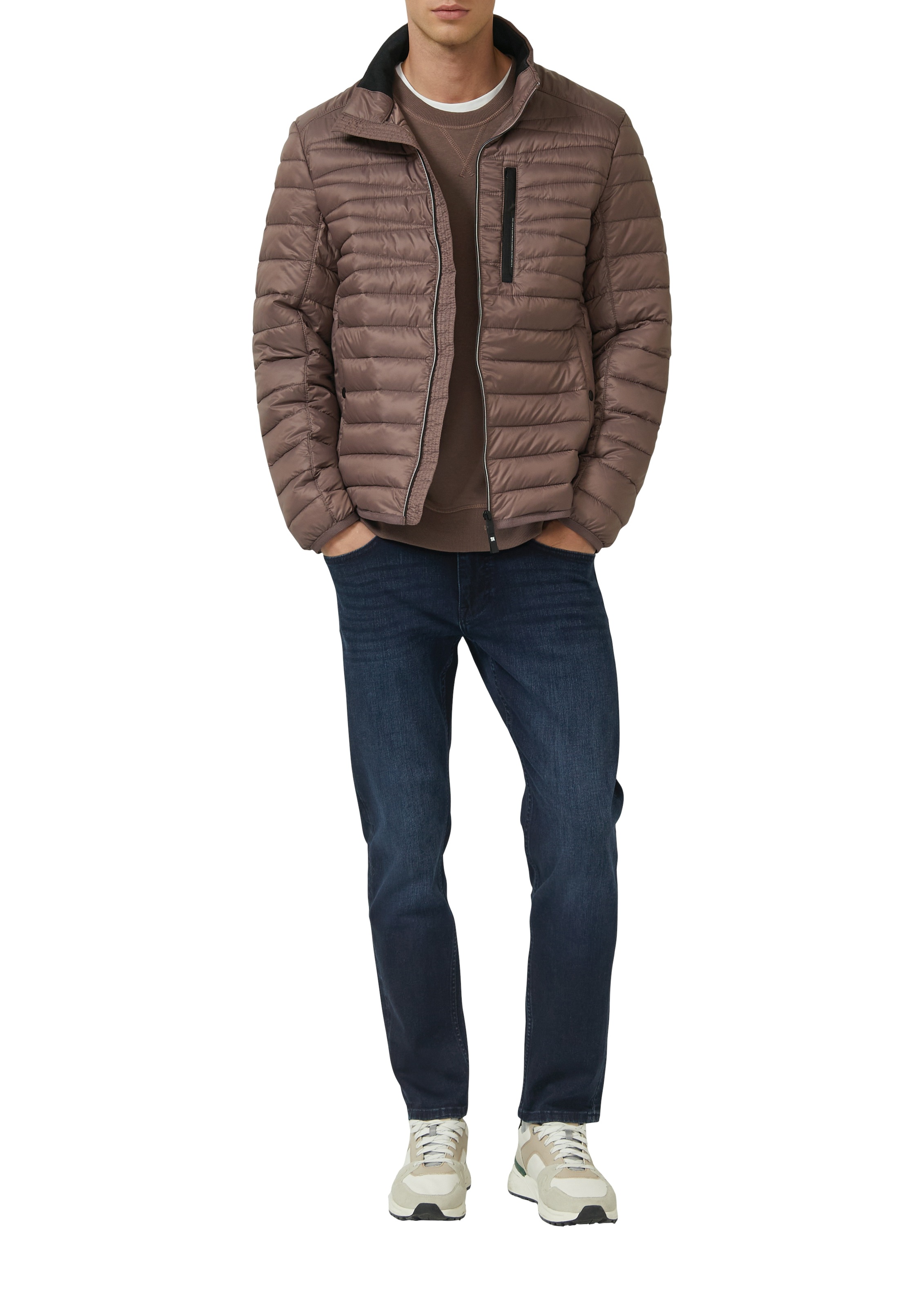 s.Oliver Steppjacke ohne Kapuze mit Stehkragen und Reißverschluss günstig online kaufen