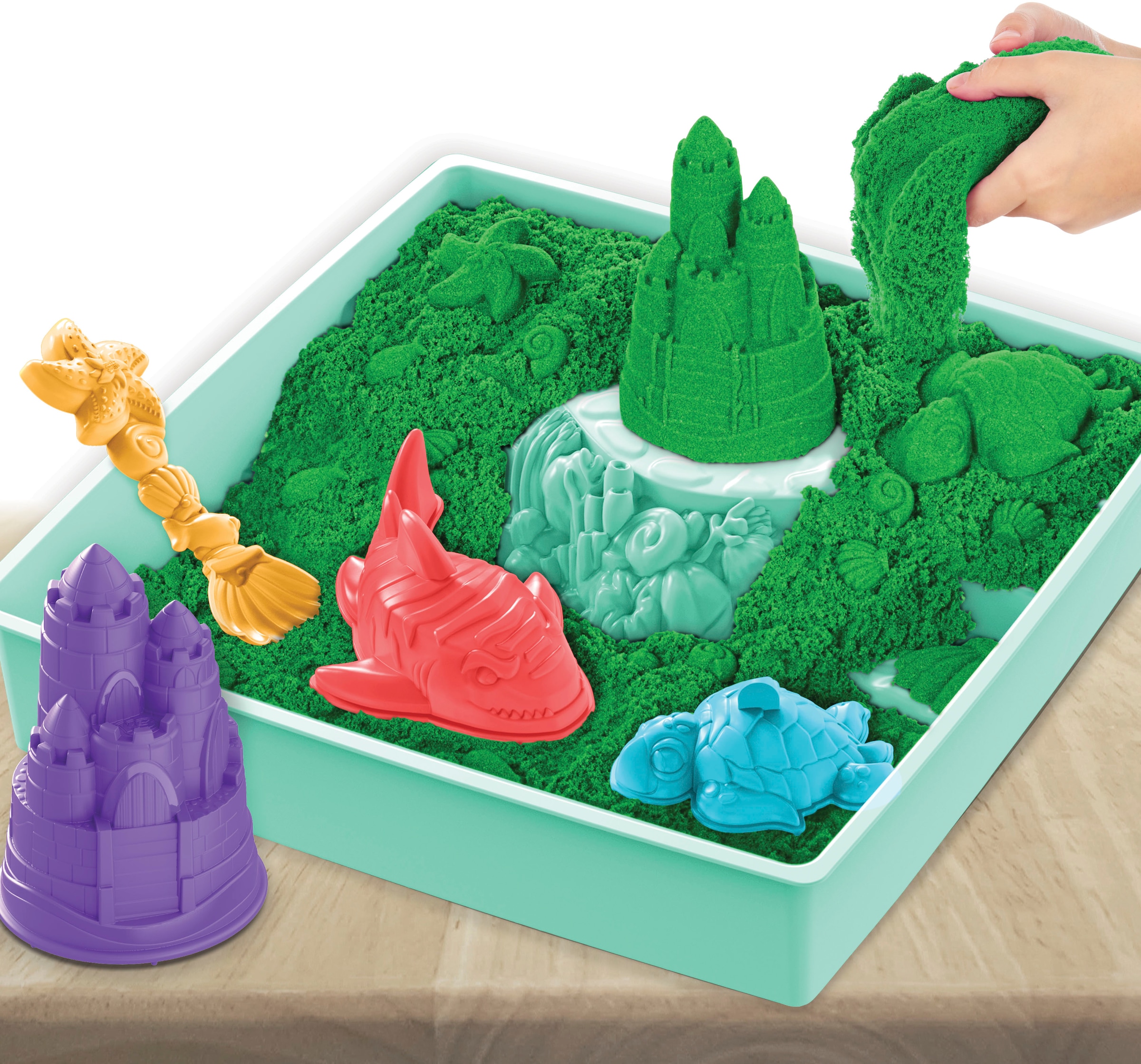 Spin Master Kreativset »Kinetic Sand - Box 454 g - Grün«