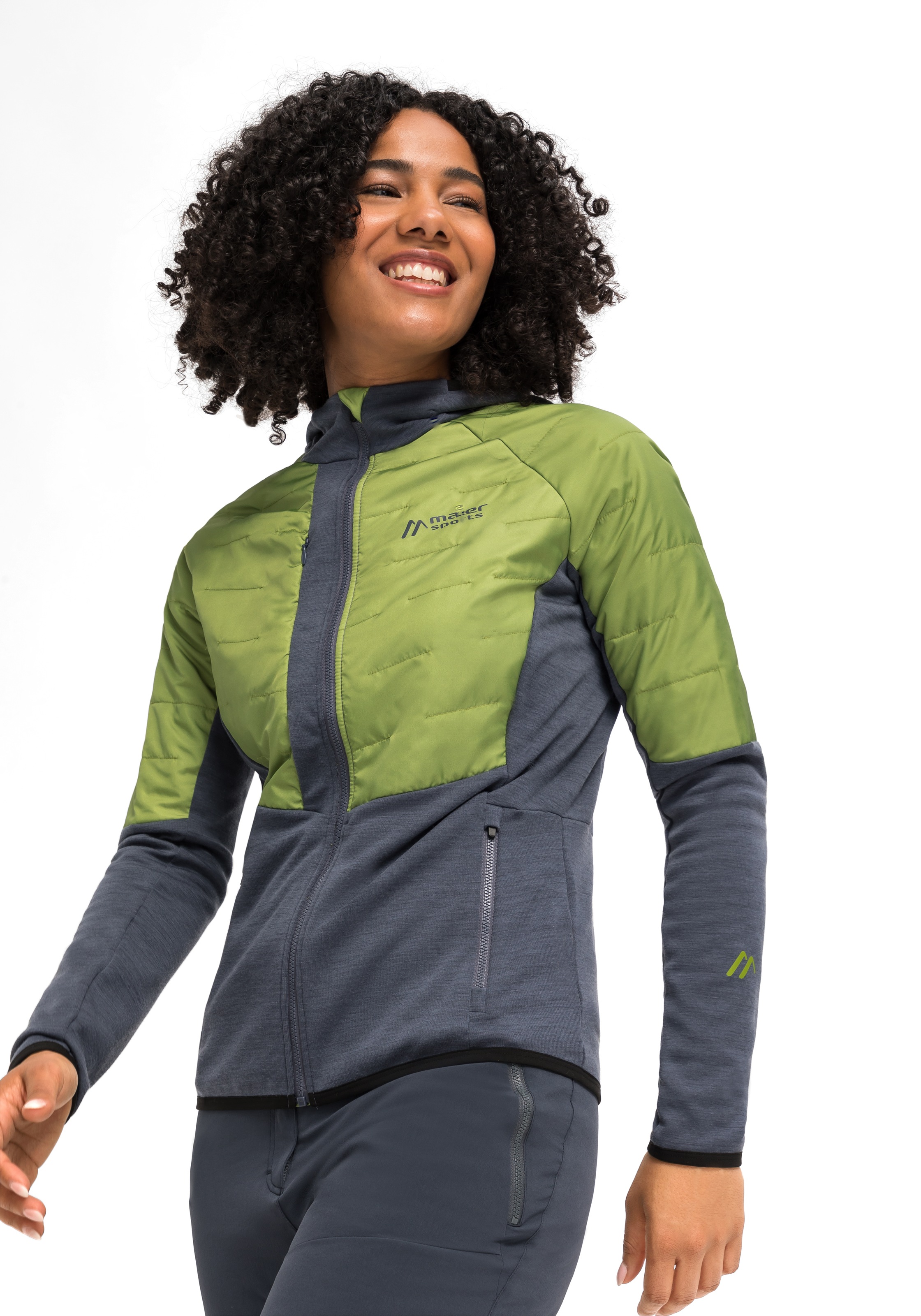 mit Trekking-Jacke Outdoorjacke Taschen Sports | online Damen atmungsaktive »Lanus bestellen Wanderjacke 3 BAUR W«, wattiert, Maier