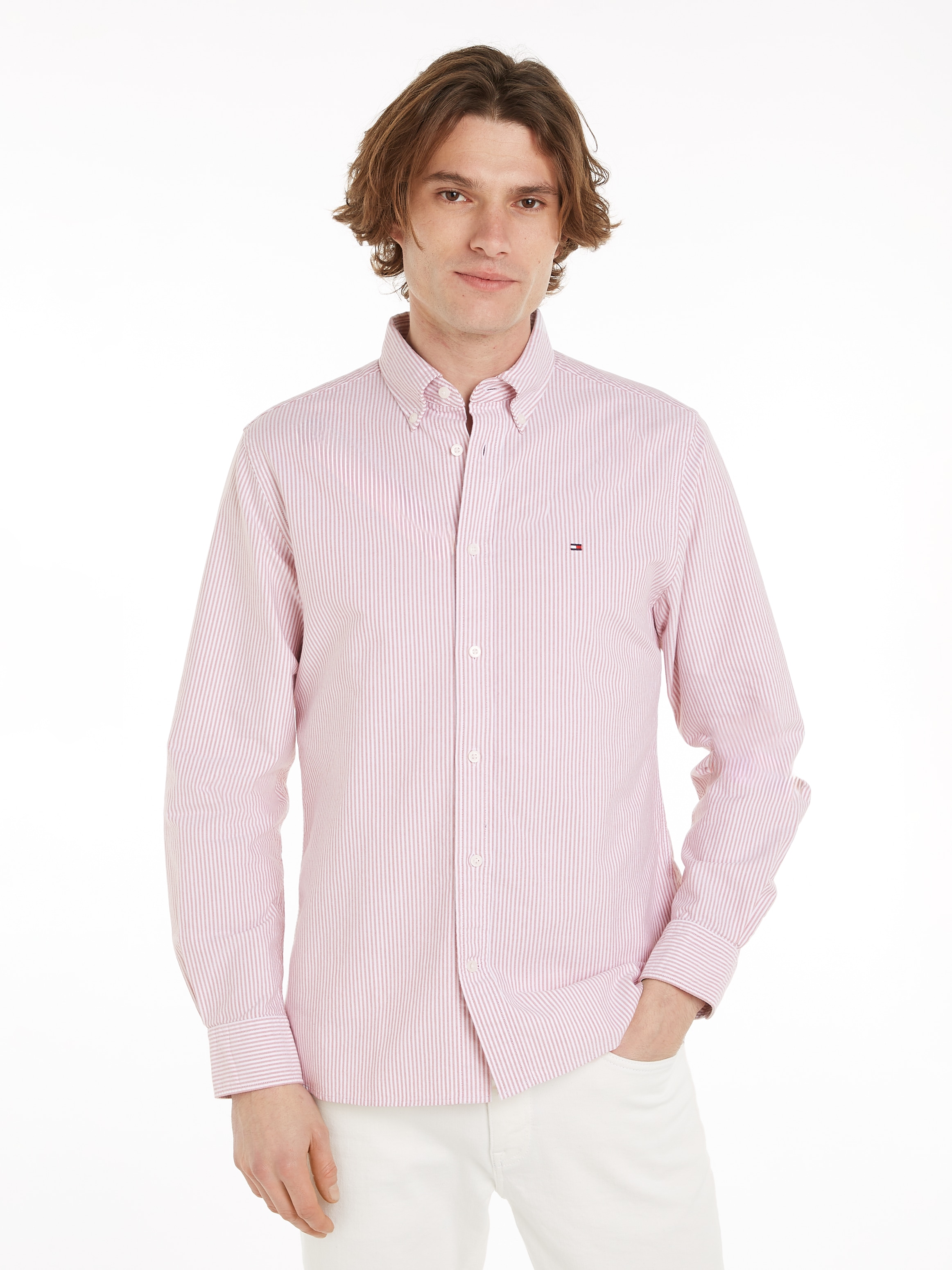 Tommy Hilfiger Langarmhemd "HERITAGE OXFORD STRIPE Regular Fit SHIRT" günstig online kaufen