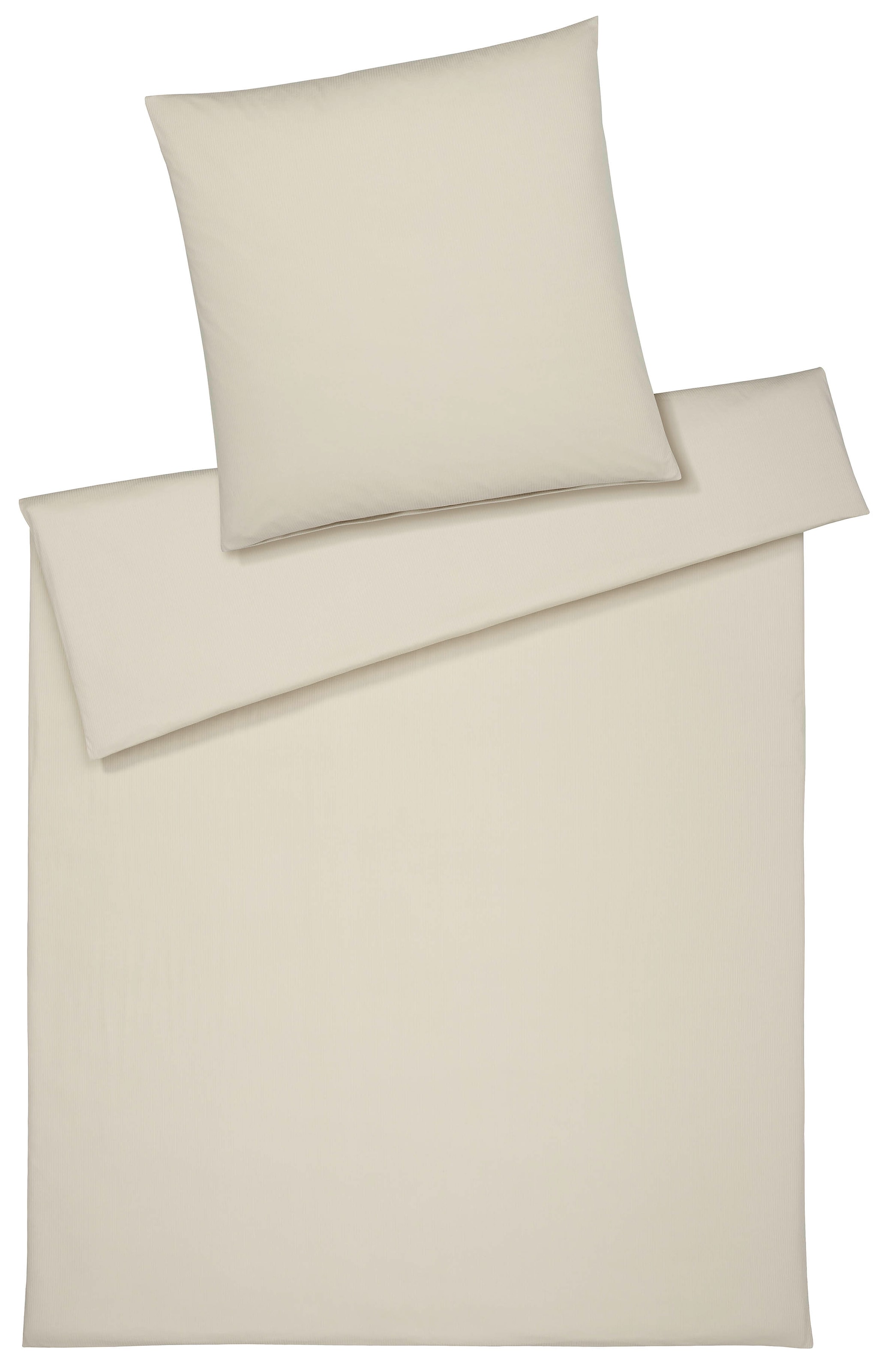 Elegante Bettwäsche "Cord Jersey" 2 Stk. tlg. angenehmes Hautgefühl günstig online kaufen