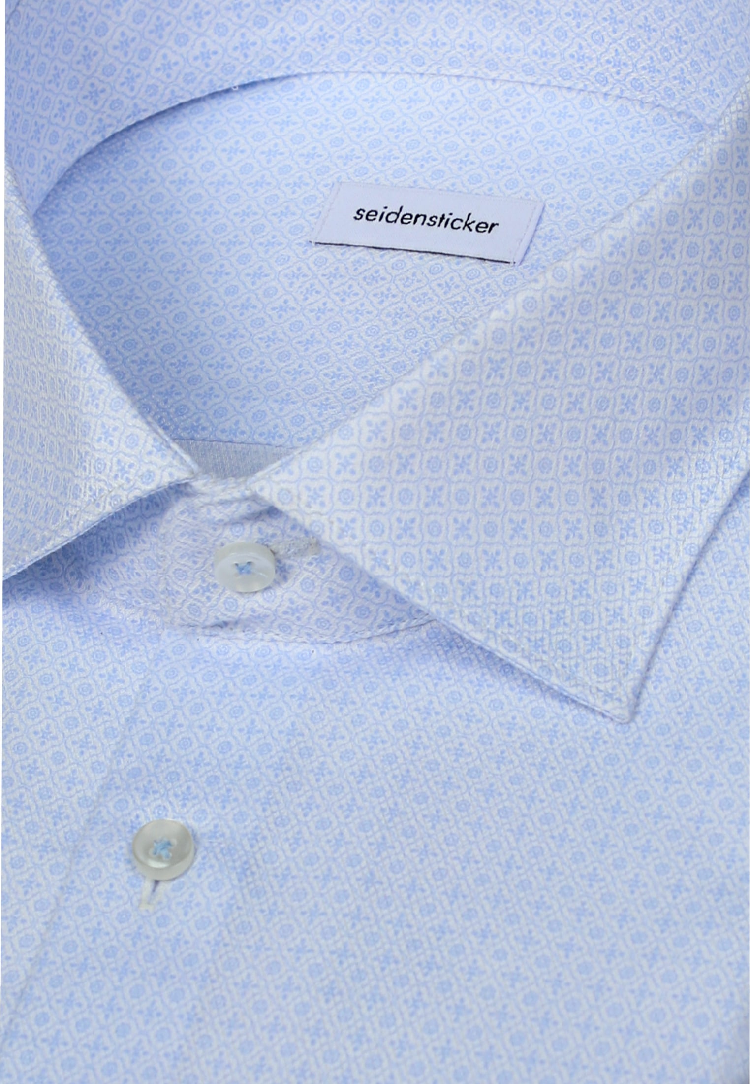 seidensticker Businesshemd »Schwarze Rose« Shaped 1/1 Extra lang Kentkragen Druck