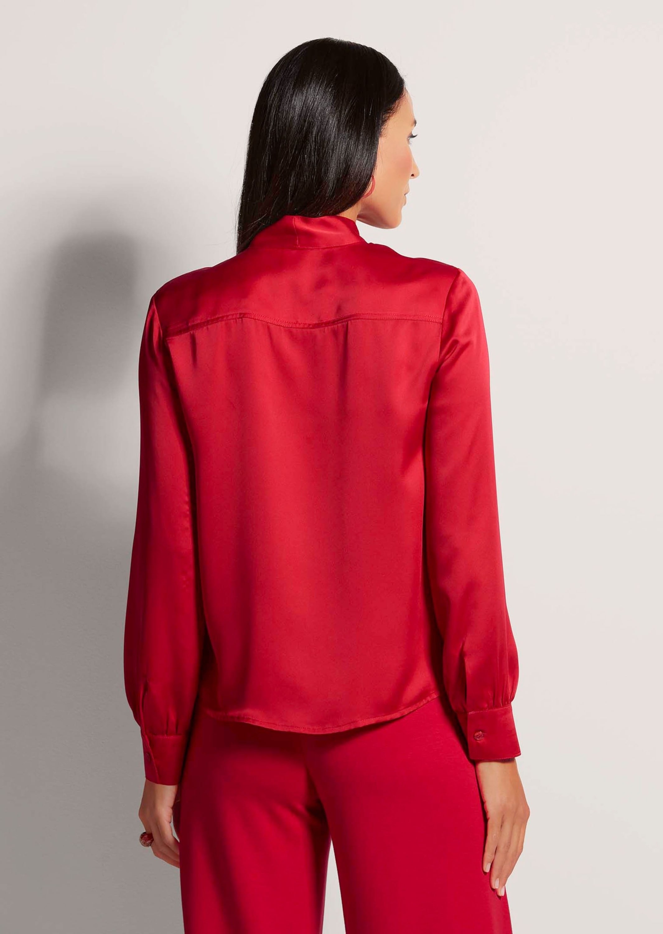 MADELEINE Langarmbluse »Bluse Satinbluse mit Schluppe«