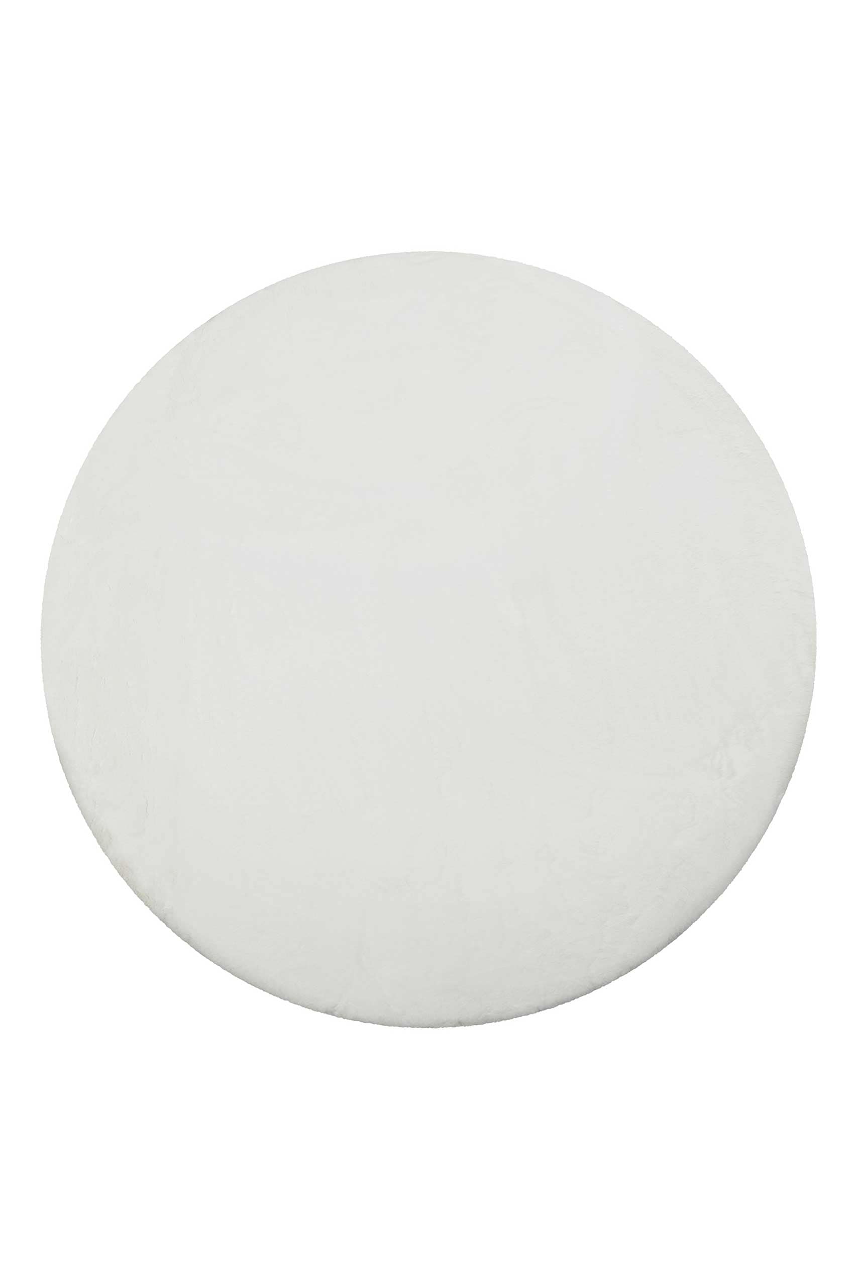 Wecon home Basics "Anna" rund 25 mm Höhe Hochflorteppich, getuftet, modern, einfarbig, flauschig, Wohnzimmer