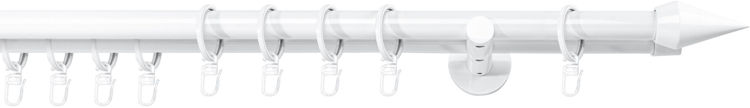 mydeco Gardinenstange »20mm Point Wandträger 14 cm«, 2 läufig-läufig, Fixmaß