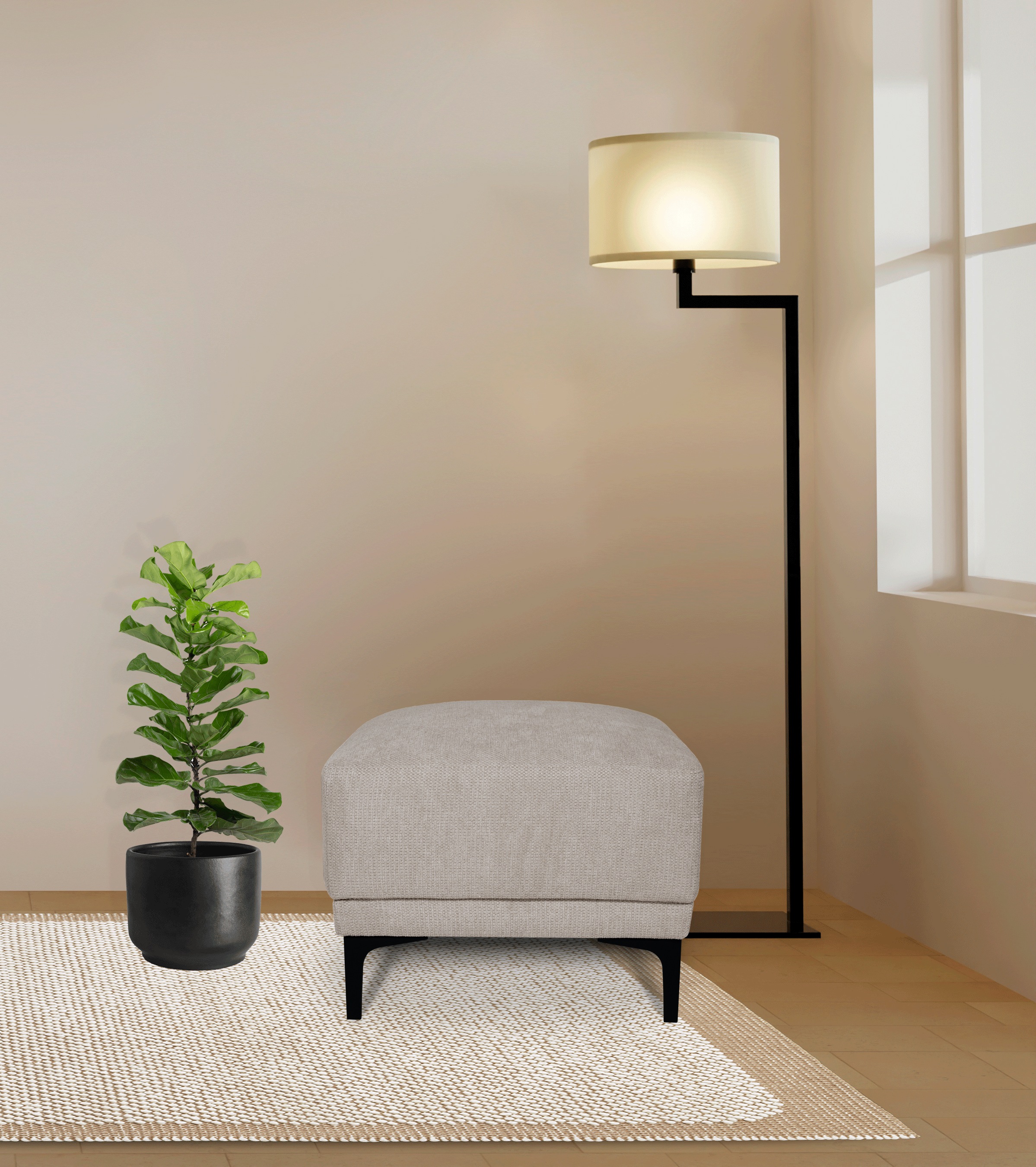 PLACES OF STYLE Polsterhocker »Xander« Breite 91 cm We...