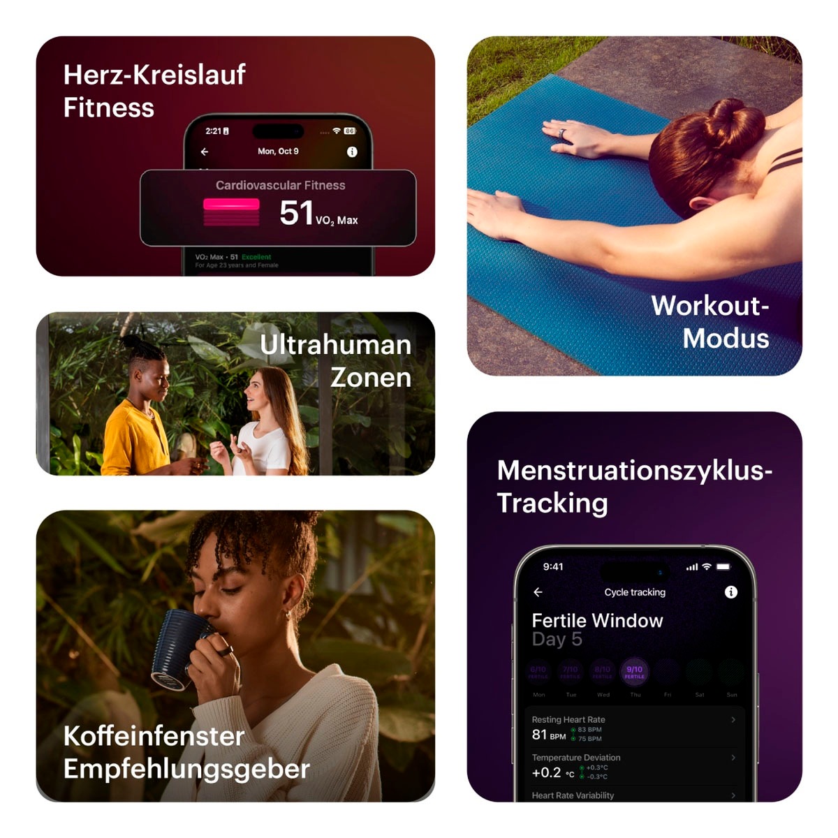 Ultrahuman Activity Tracker »Ring AIR - Größe 12«