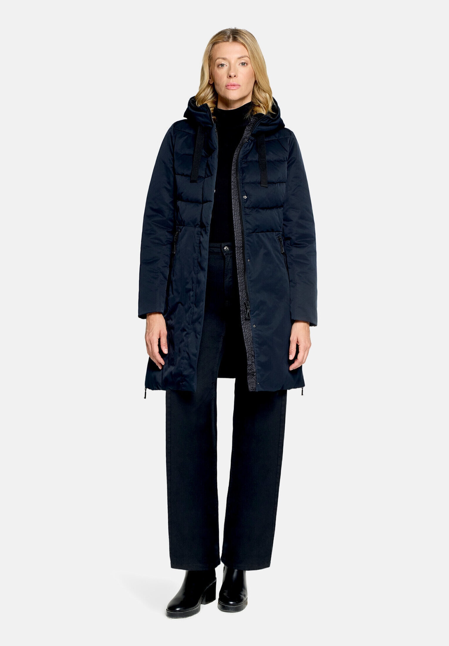 Amber & June Winterjacke "Damen Kunstdaune" mit Kapuze