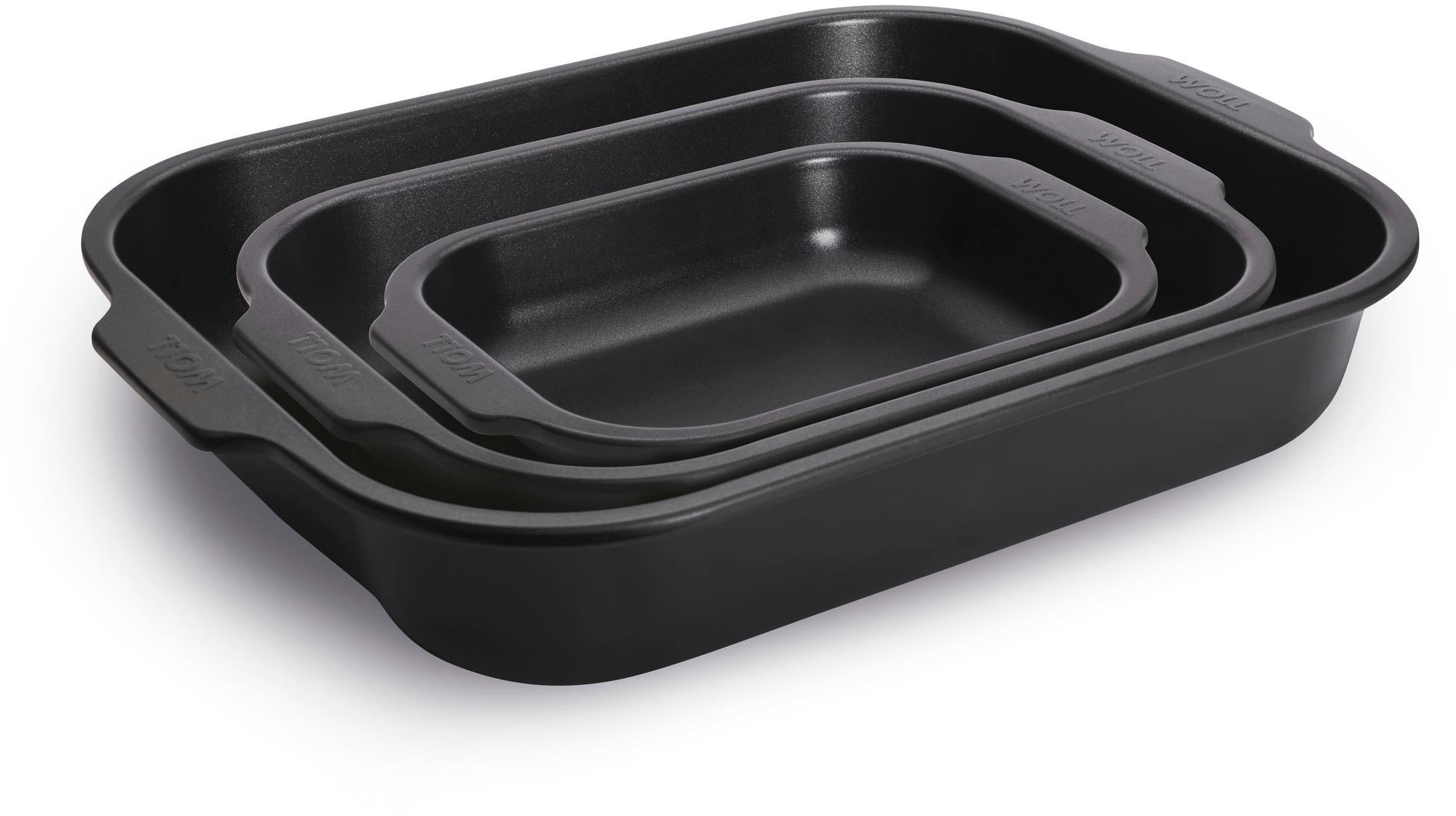WOLL Auflaufform "Woll Roast it Bratreinen 3er Set" Aluminium 3 Stk. tlg. PFAS-frei