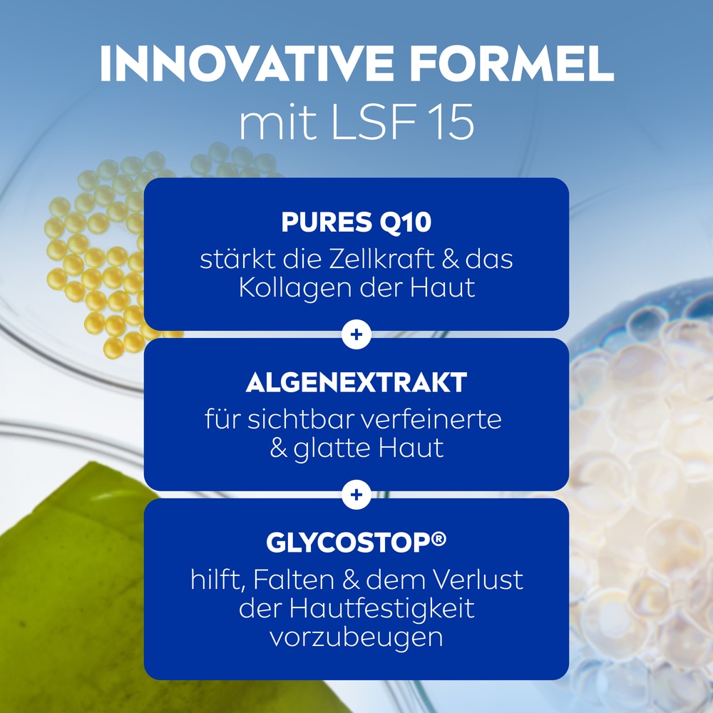 Nivea Tagescreme »Q10 Anti-Falten Power Porenverfeinernde Tagespflege LSF 15« reduziert Falten und strafft die Haut fühlbar