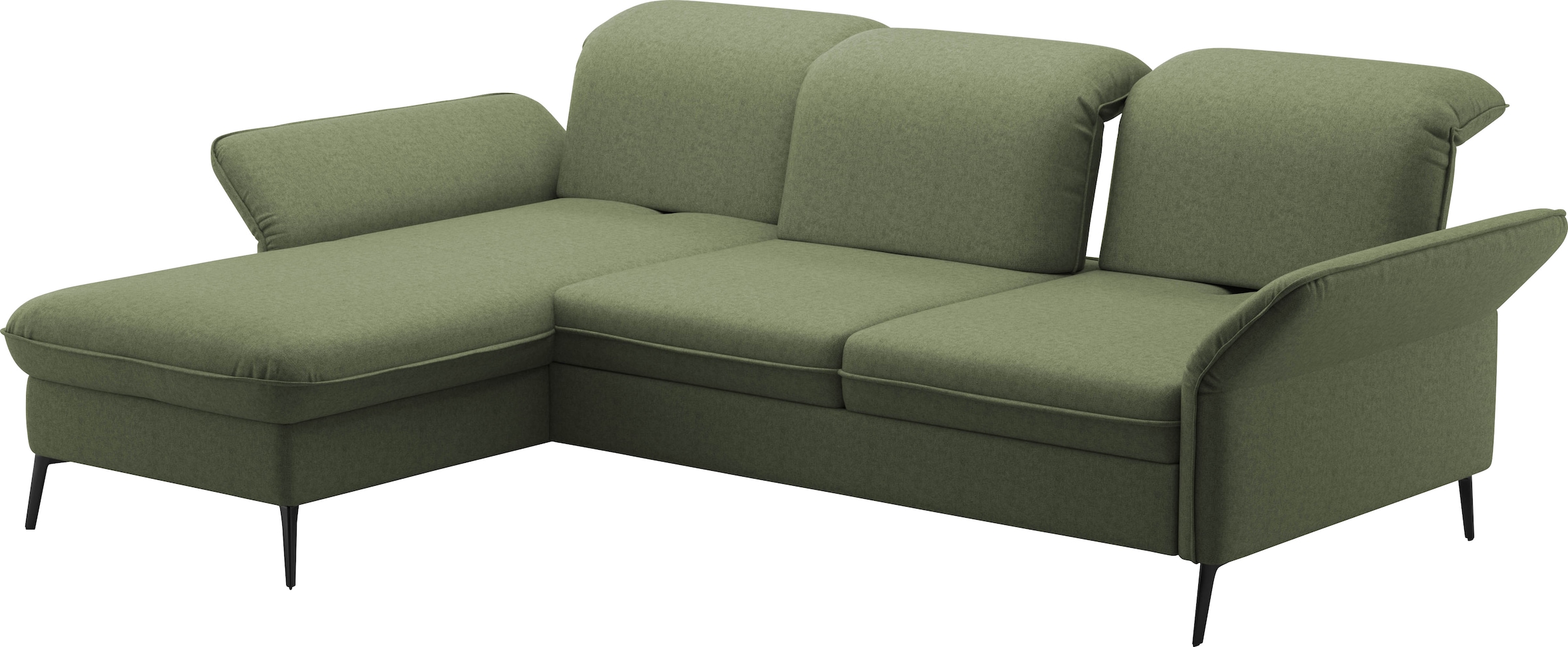 sit&more Ecksofa »Emely, inkl. Sitztiefenverstellung«, wahlweise mit Bettfunktion,Bettkasten,Kopf- & Armteilverstellung
