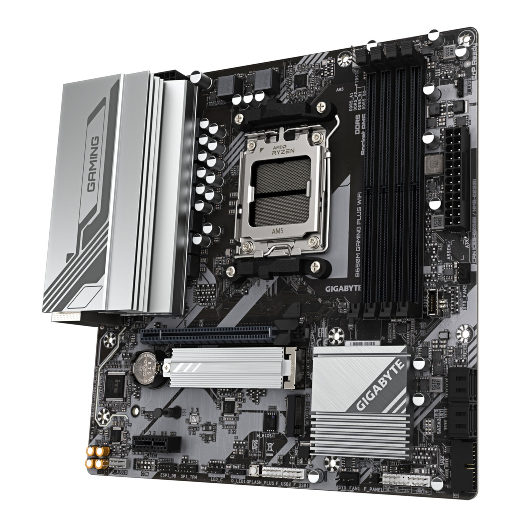Gigabyte Mainboard »B650M GAMING PLUS WIFI Mainboard – AMD Ryzen 9000 CPUs, 5+2+2 Phasen V«