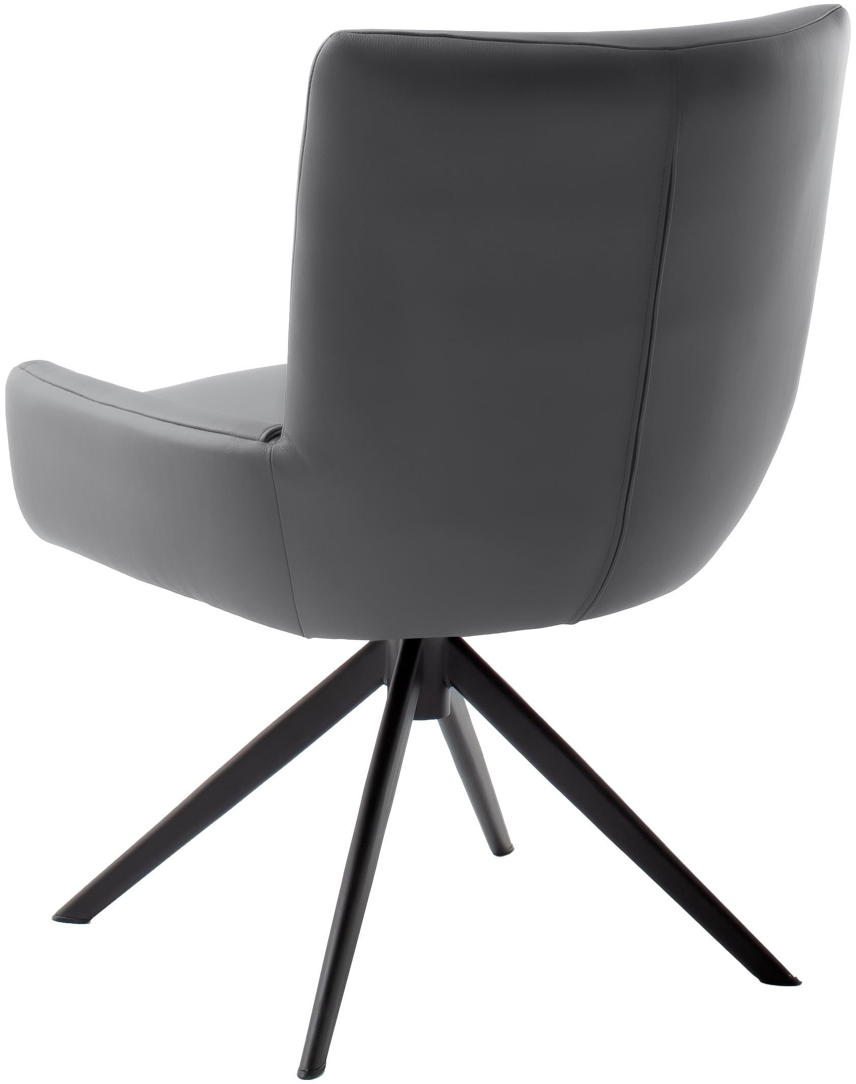 MCA furniture 4-Fußstuhl »WILSON Esszimmerstuhl, Armlehnstuhl, Polsterstuhl, modern«, (Set), 1 St., Leder, Stuhl, Armlehnenstuhl, drehbar, Taschenfederkern, belastbar 160 kg,XXL