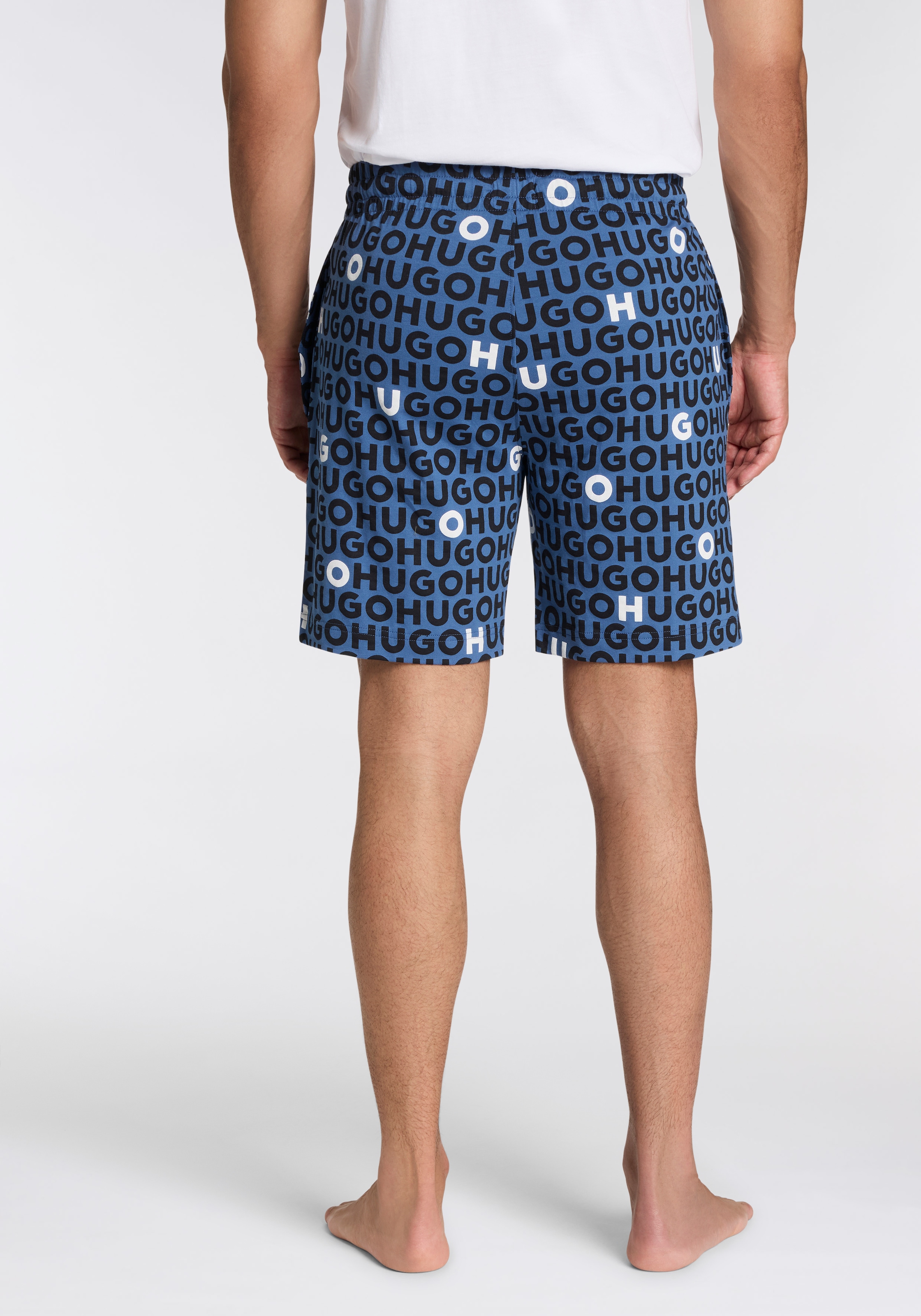 HUGO Underwear Schlafshorts »TORTUGA«, Allover Print, Straight, elastischer Bund