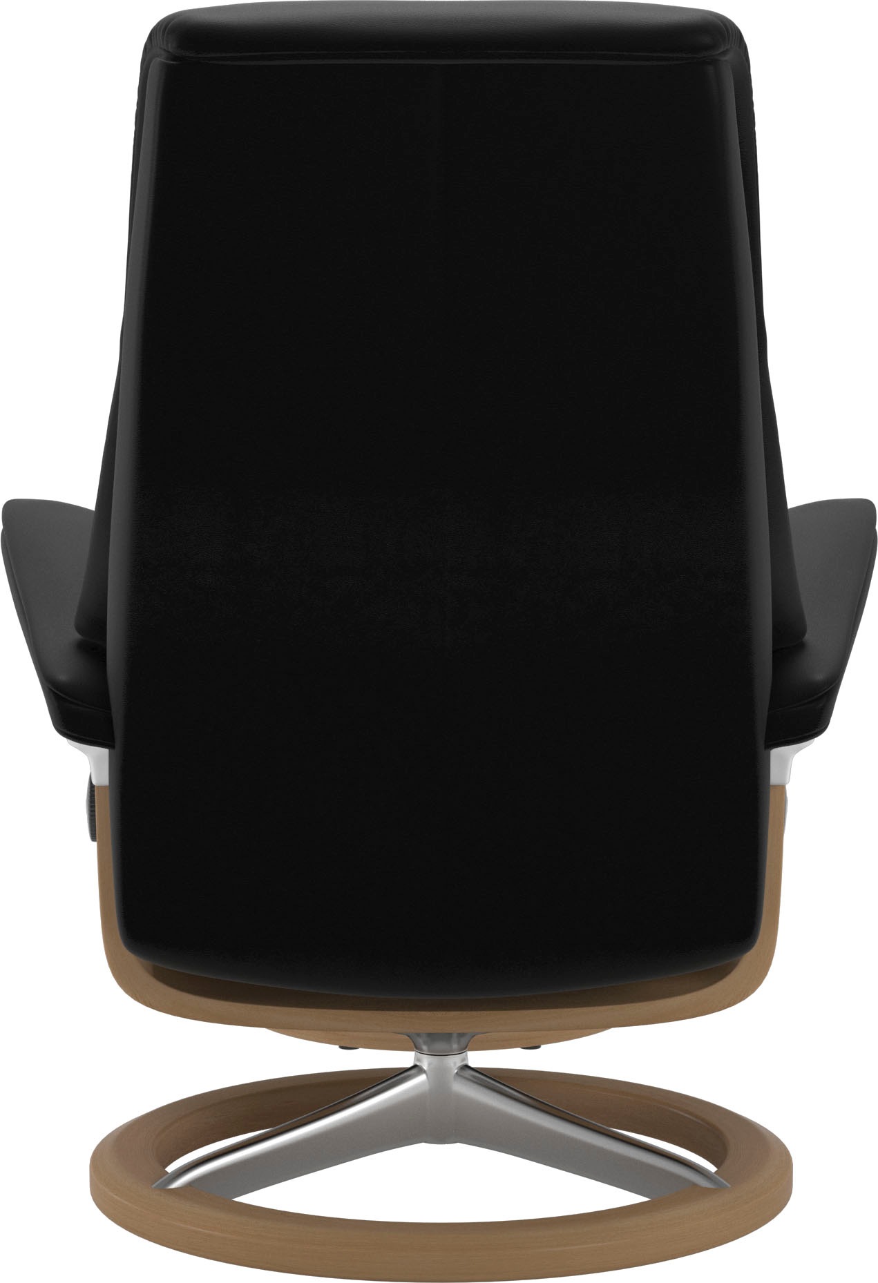 Stressless® Relaxsessel »View«, (Set, Relaxsessel mit Hocker), mit Signature Base, Größe S,Gestell Eiche