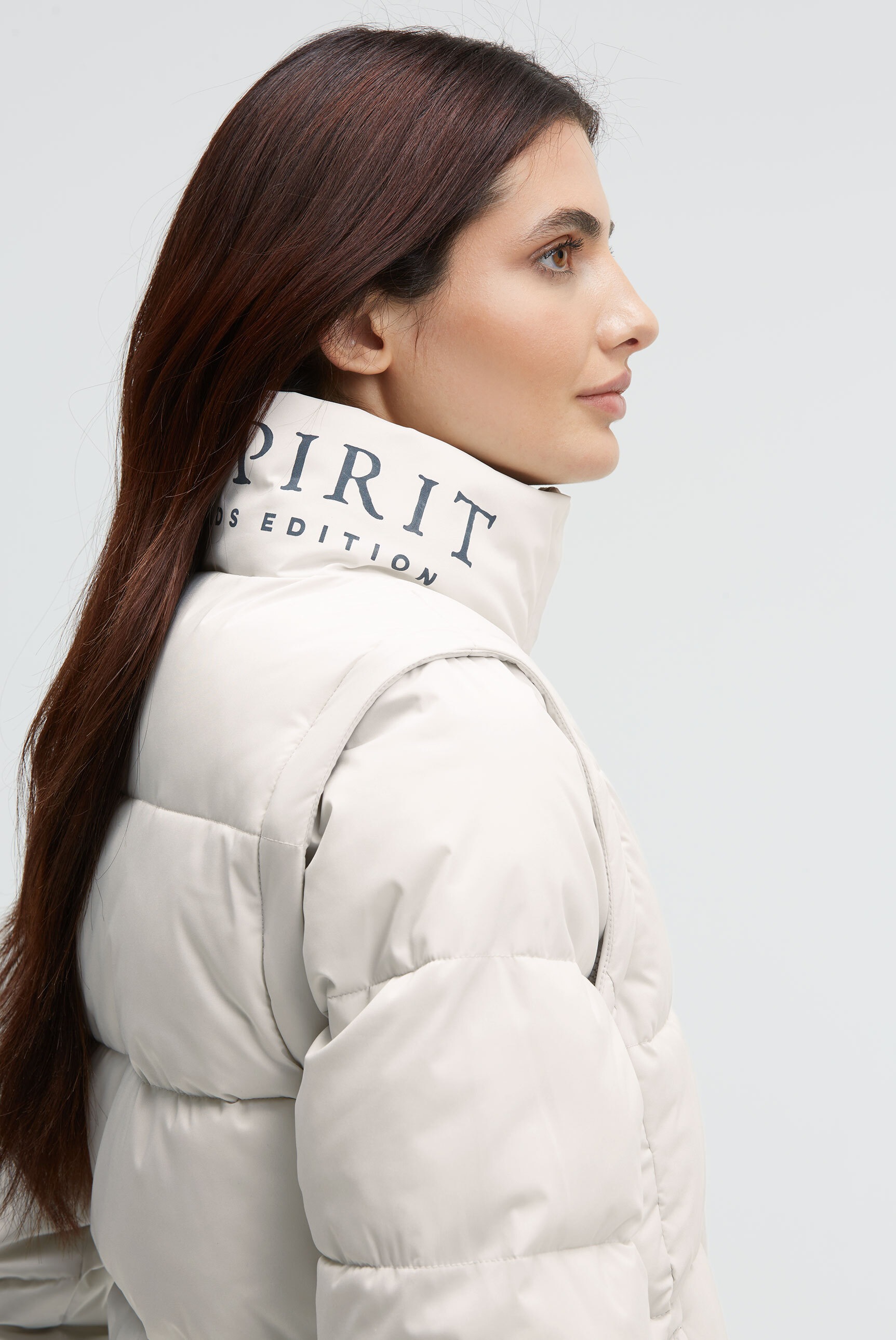 SOCCX Winterjacke ohne Kapuze mit abnehmbaren Ärmeln