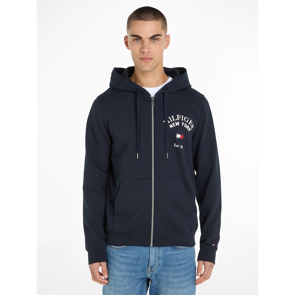 Tommy Hilfiger Kapuzensweatjacke »WCC ARCHED VARSITY ZIP THRU«