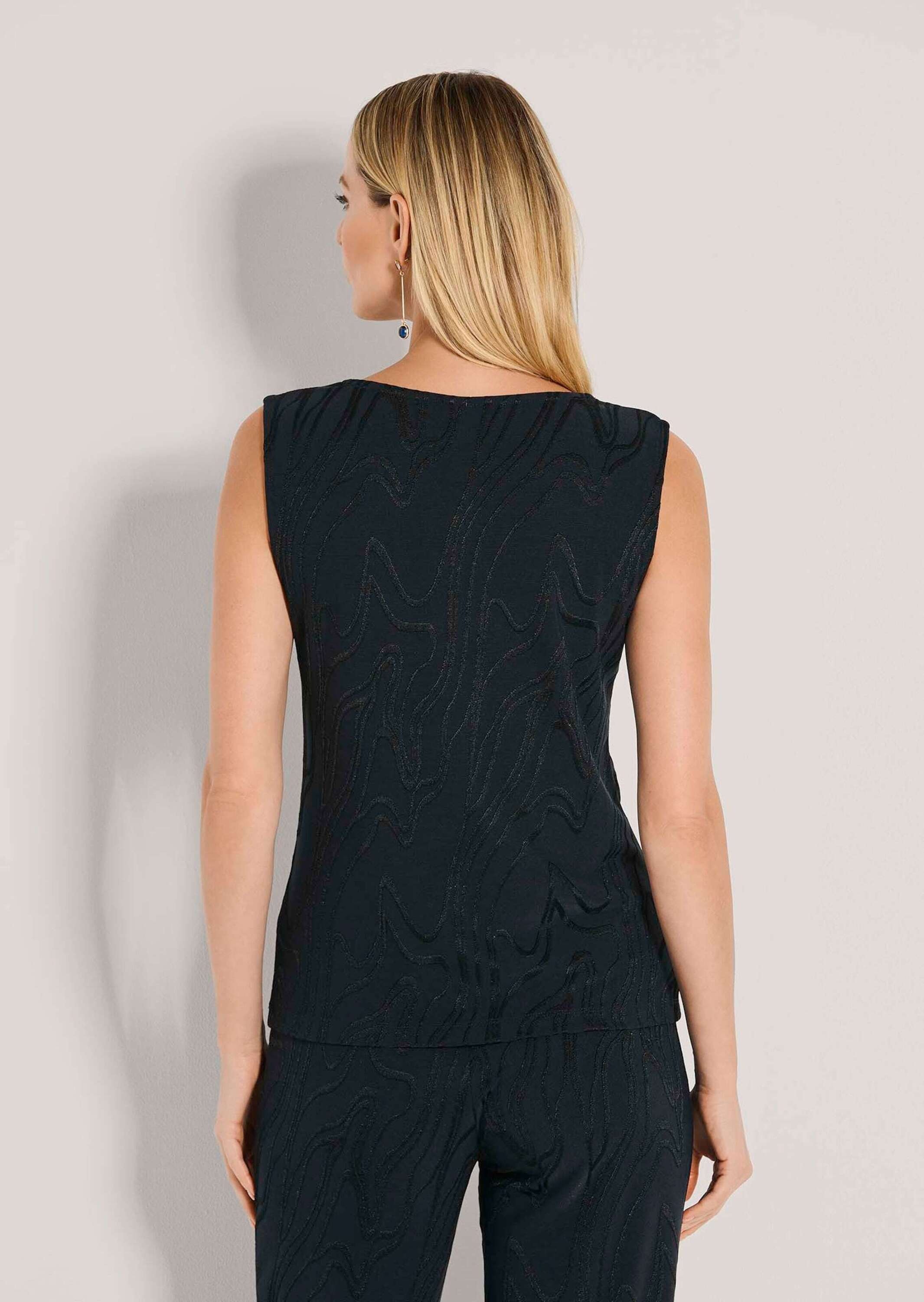 MADELEINE Trägertop »Top Elegantes Jersey-Oberteil mit Wasserfallkragen«