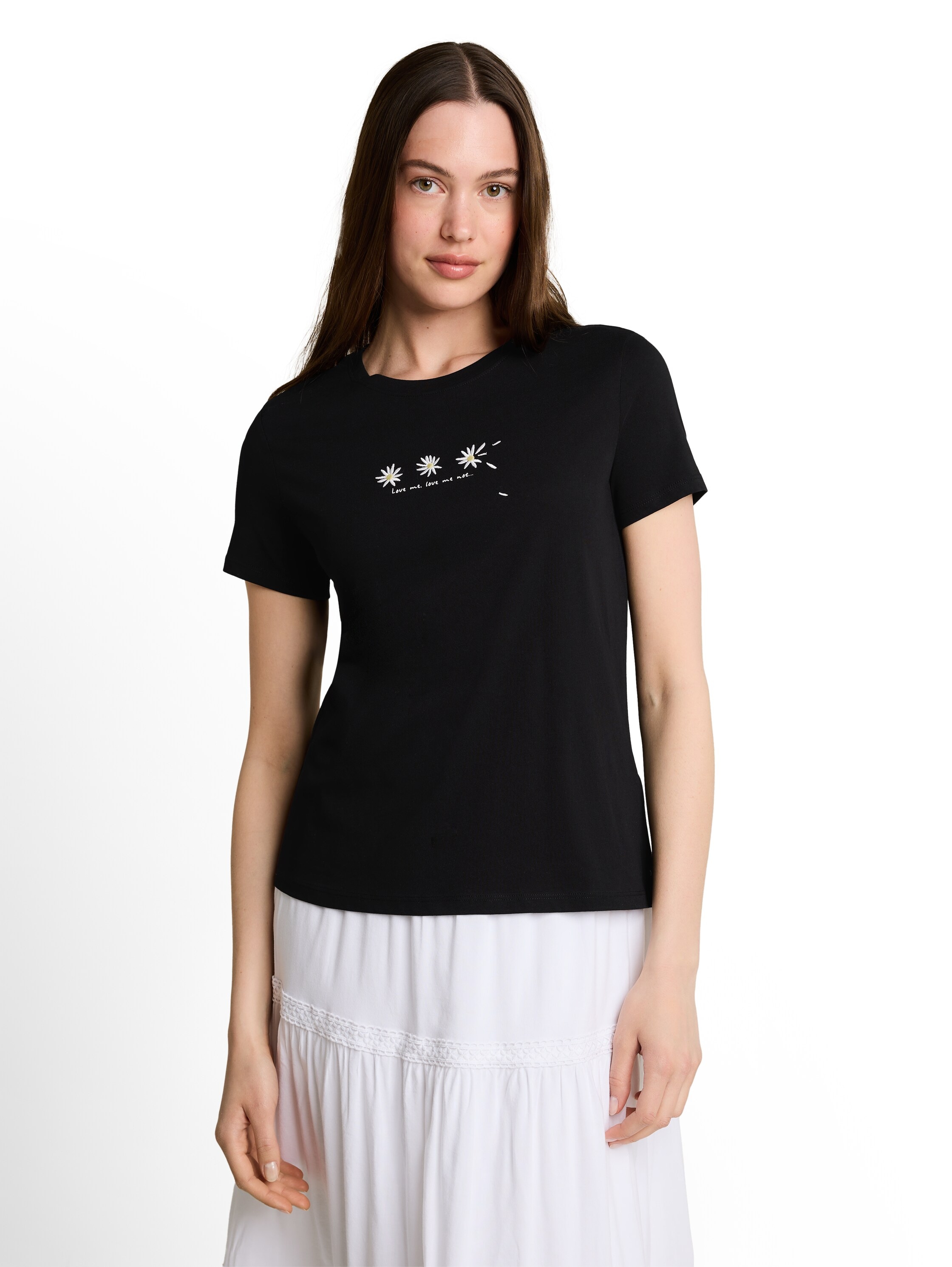 TOM TAILOR Denim Kurzarmshirt Sommershirt mit Stickerei
