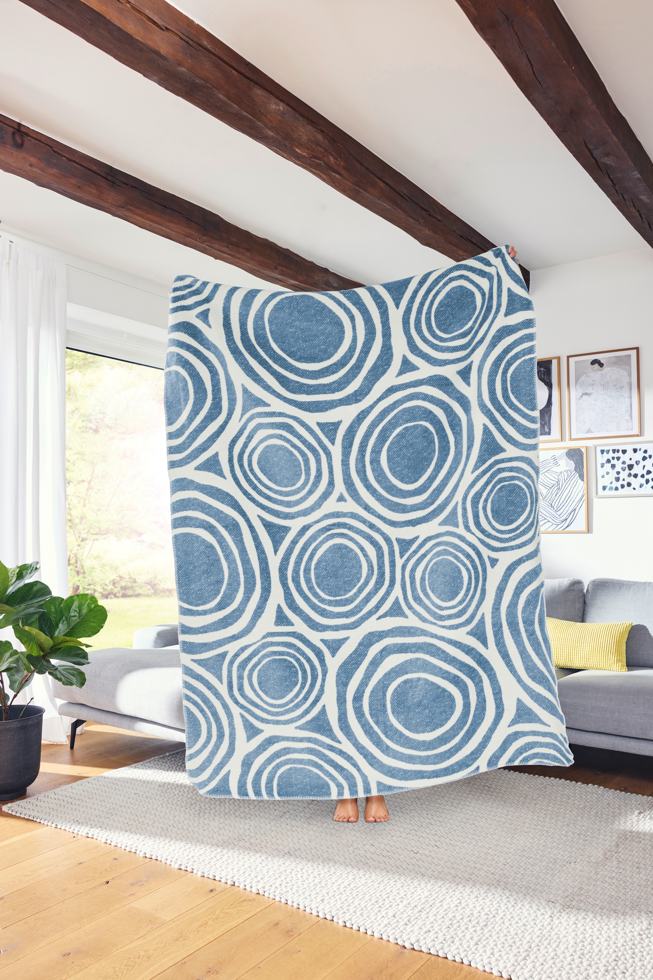 IBENA Wohndecke »Asmara« im organischen Design