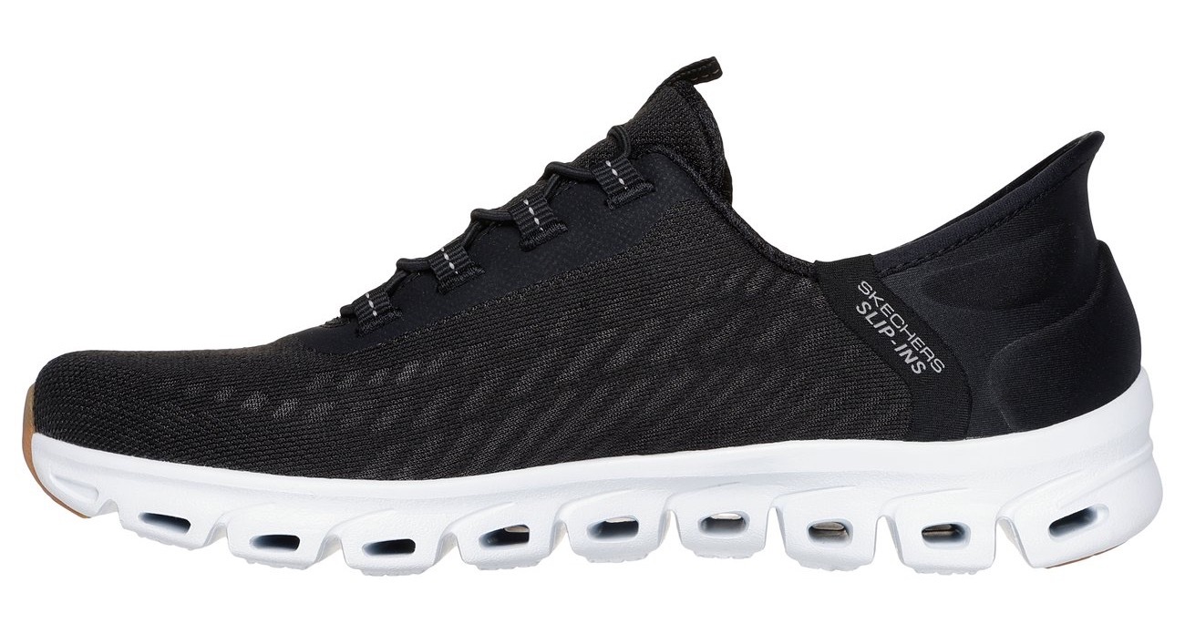 Slip-On Sneaker SKECHERS "GLIDE-STEP-TRANQUILITY", Damen, Gr. 35, schwarz, Textil, Schuhe, Slipper, Freizeitschuh mit Slip-Ins Technologie, Topseller 3