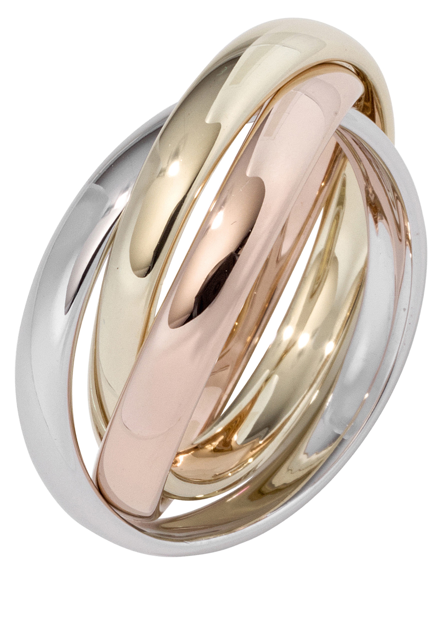 JOBO bestellen Gold tricolor BAUR | Goldring Ring«, 585 online »Verschlungener