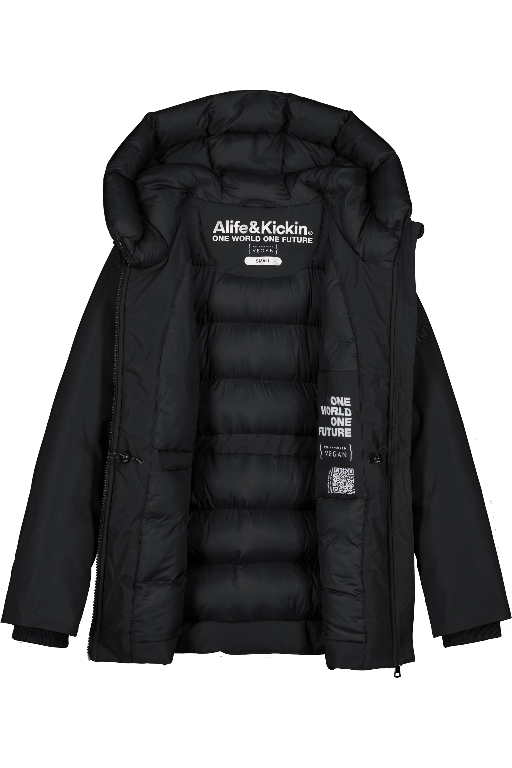 Alife & Kickin Winterjacke »Damen CicelyAK A«, Kurze warme Damenwinterjacke mit gefütterter Kapuze