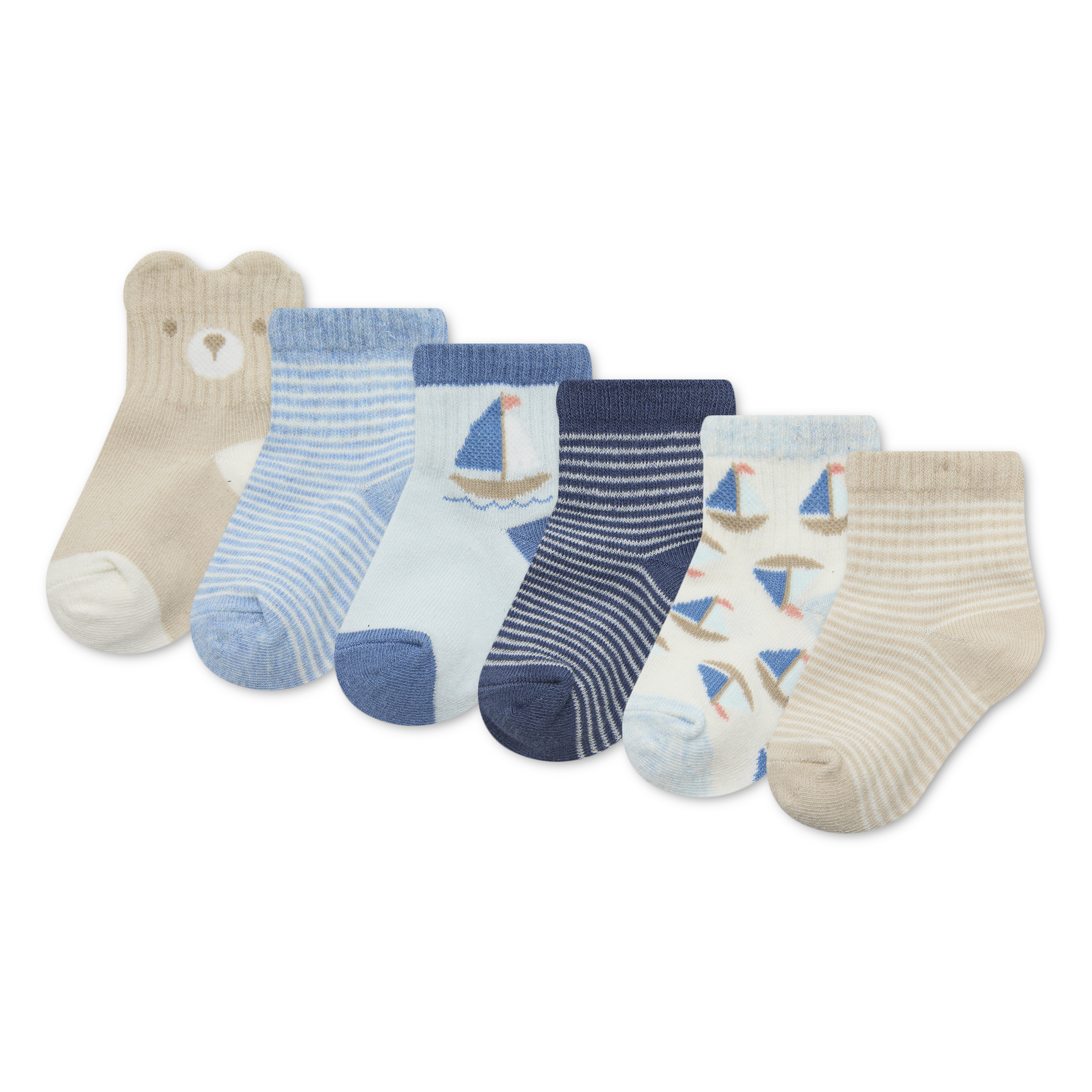 HUGGIES babywear Socken "HGHB 6PK SOCK" Packung, 6 Paar tlg. mit Motiven