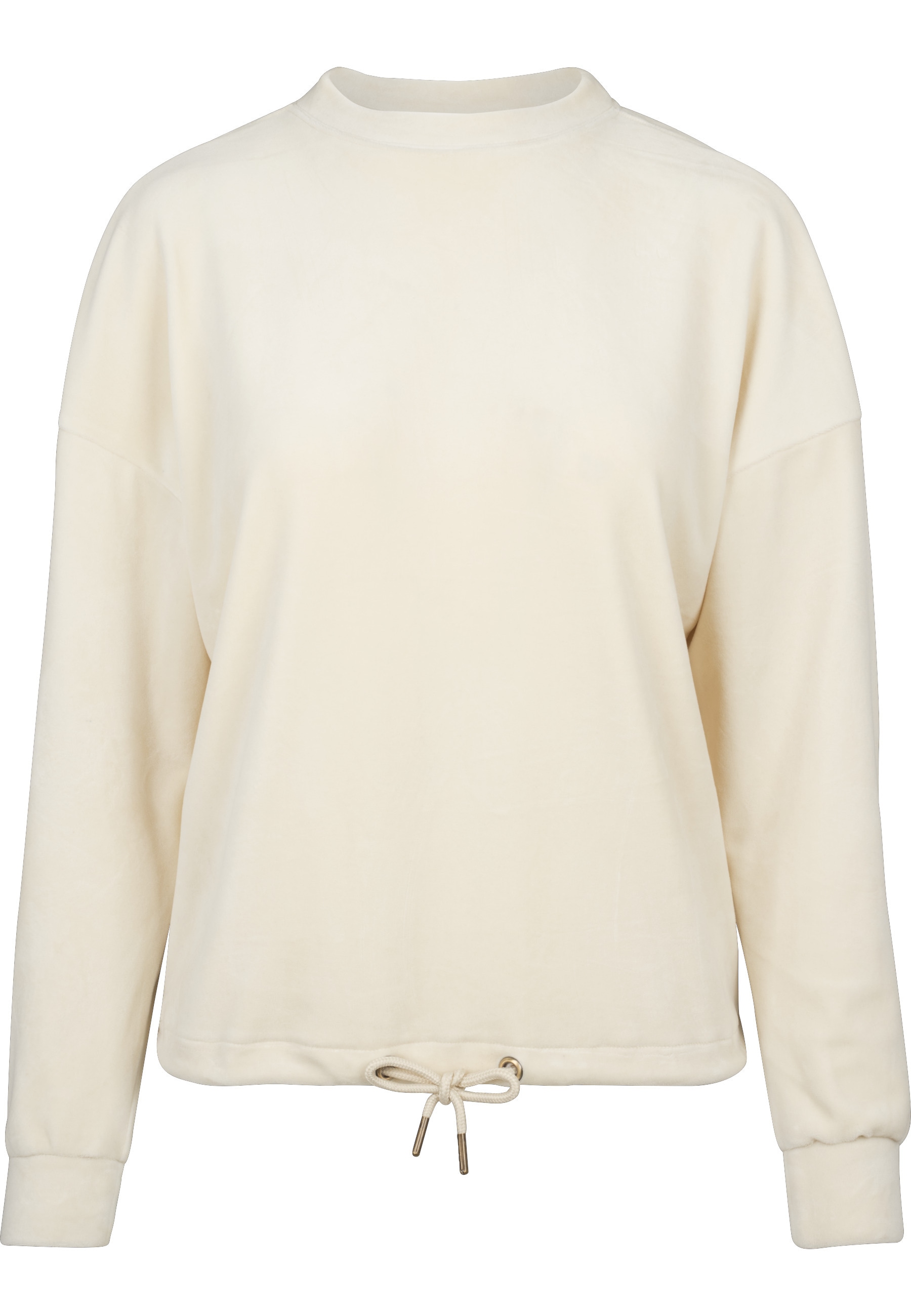 URBAN CLASSICS Sweatshirt "Urban Classics Damen Ladies Oversized Velvet Cre günstig online kaufen