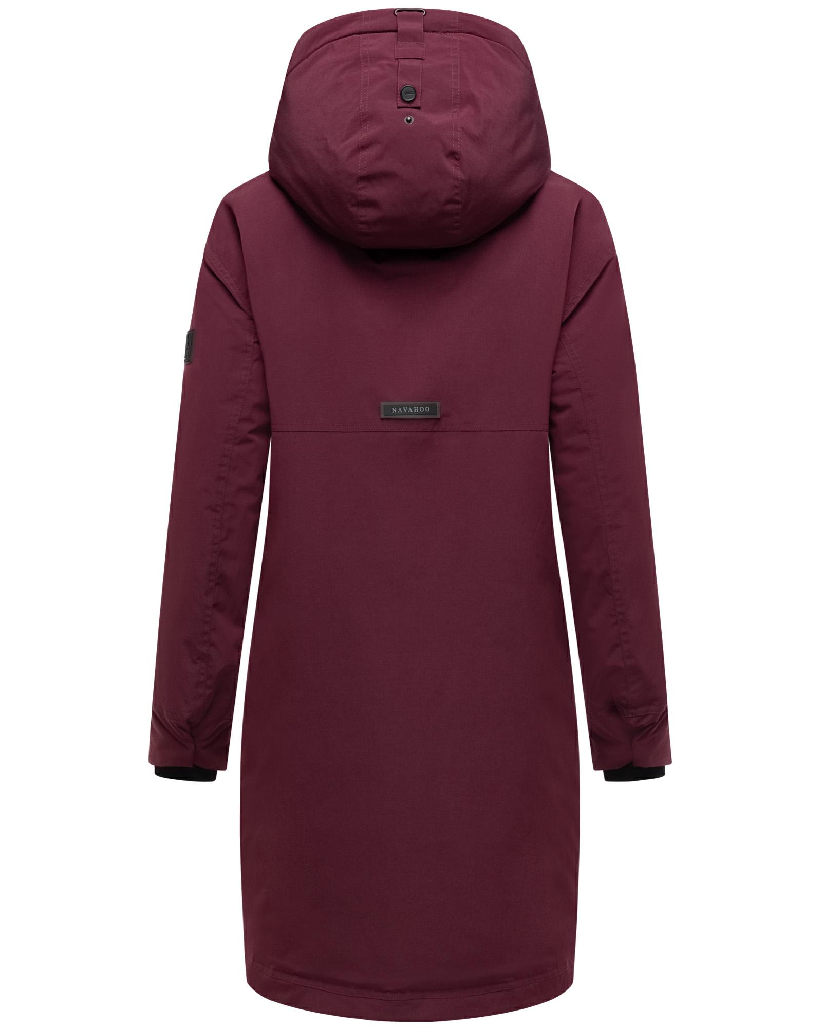 Thumbnail - Navahoo Wintermantel "Hageltanz 14" Warmer Damen Kurzmantel mit Kapuze