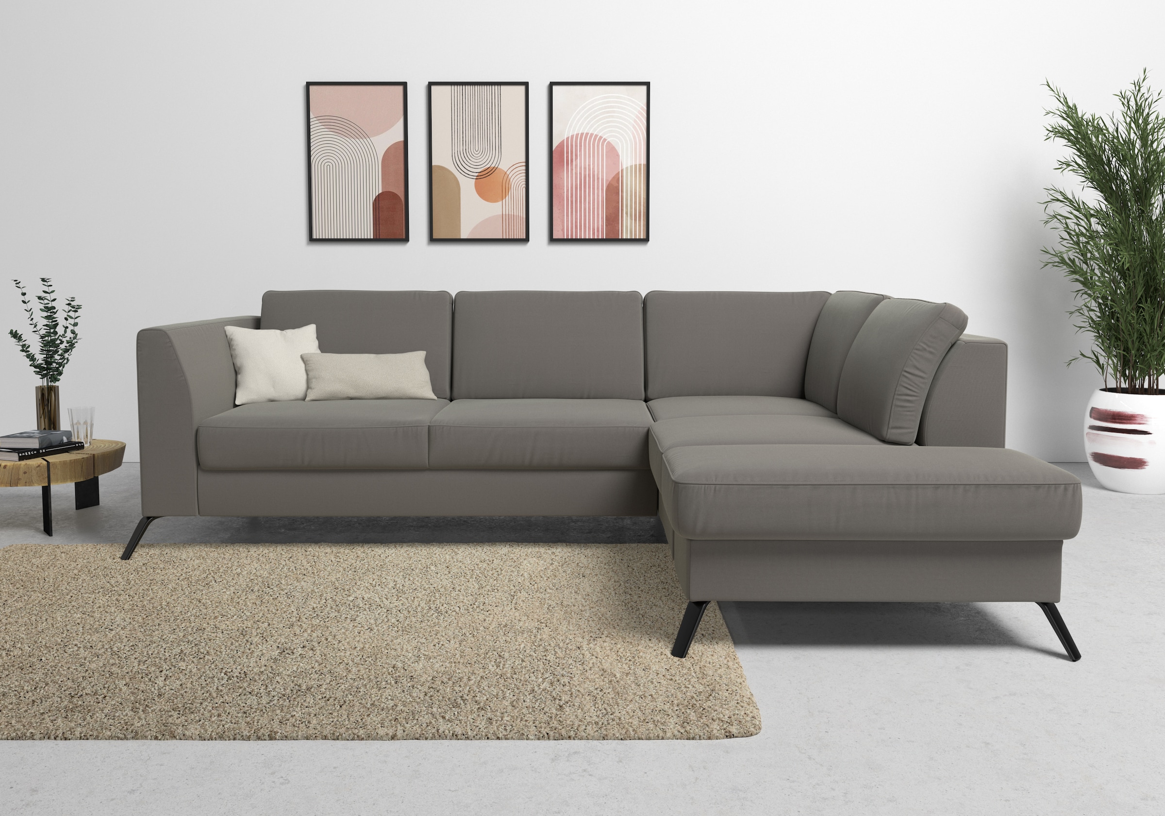 sit&more Ecksofa "Olsen L-Form" inklusive Sitztiefenverstellung, wahlweise günstig online kaufen