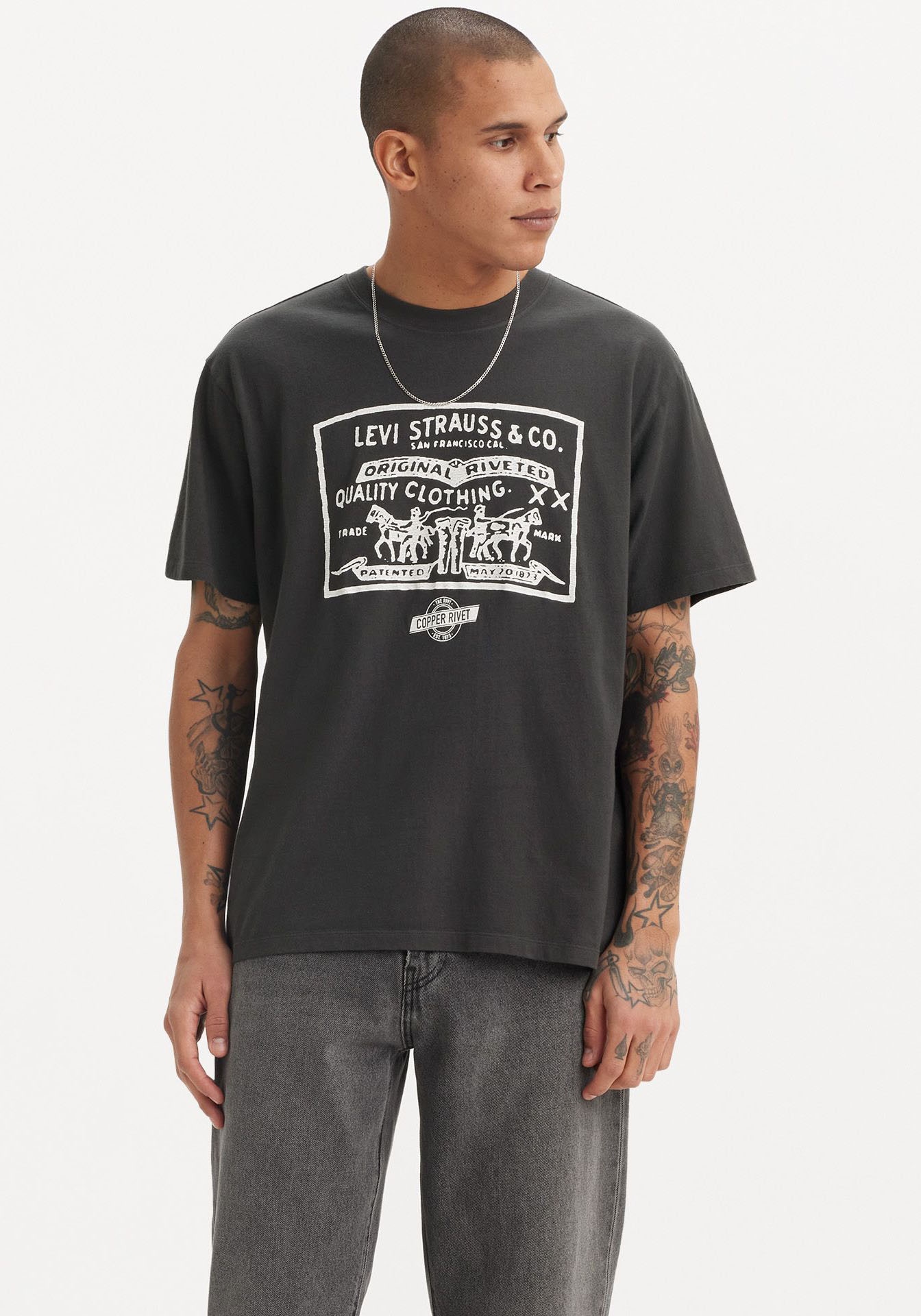 Levis T-Shirt "VINTAGE FIT GRAPHIC TEE", mit großem Logo-Print günstig online kaufen