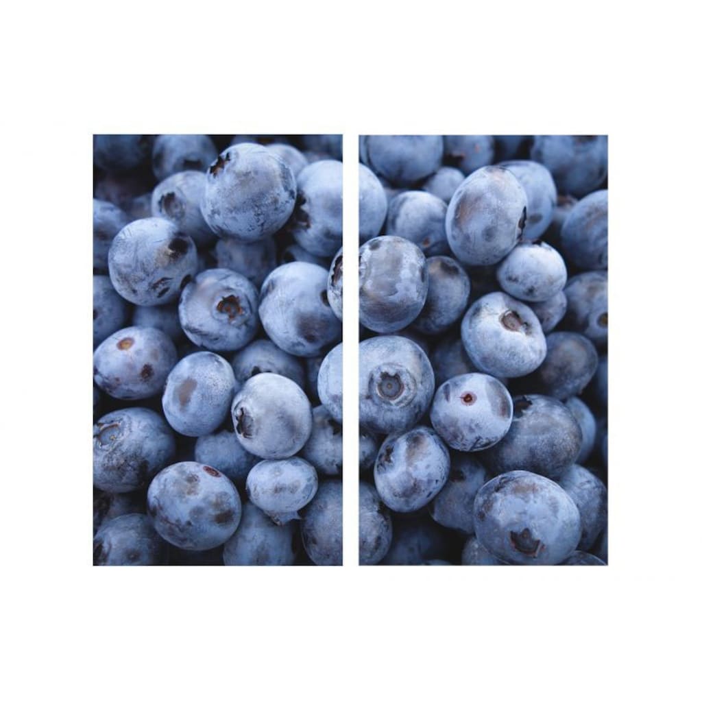 Wall-Art Herd-Abdeckplatte »Herdabdeckplatte Blaubeeren«, (Set, 2 tlg.)