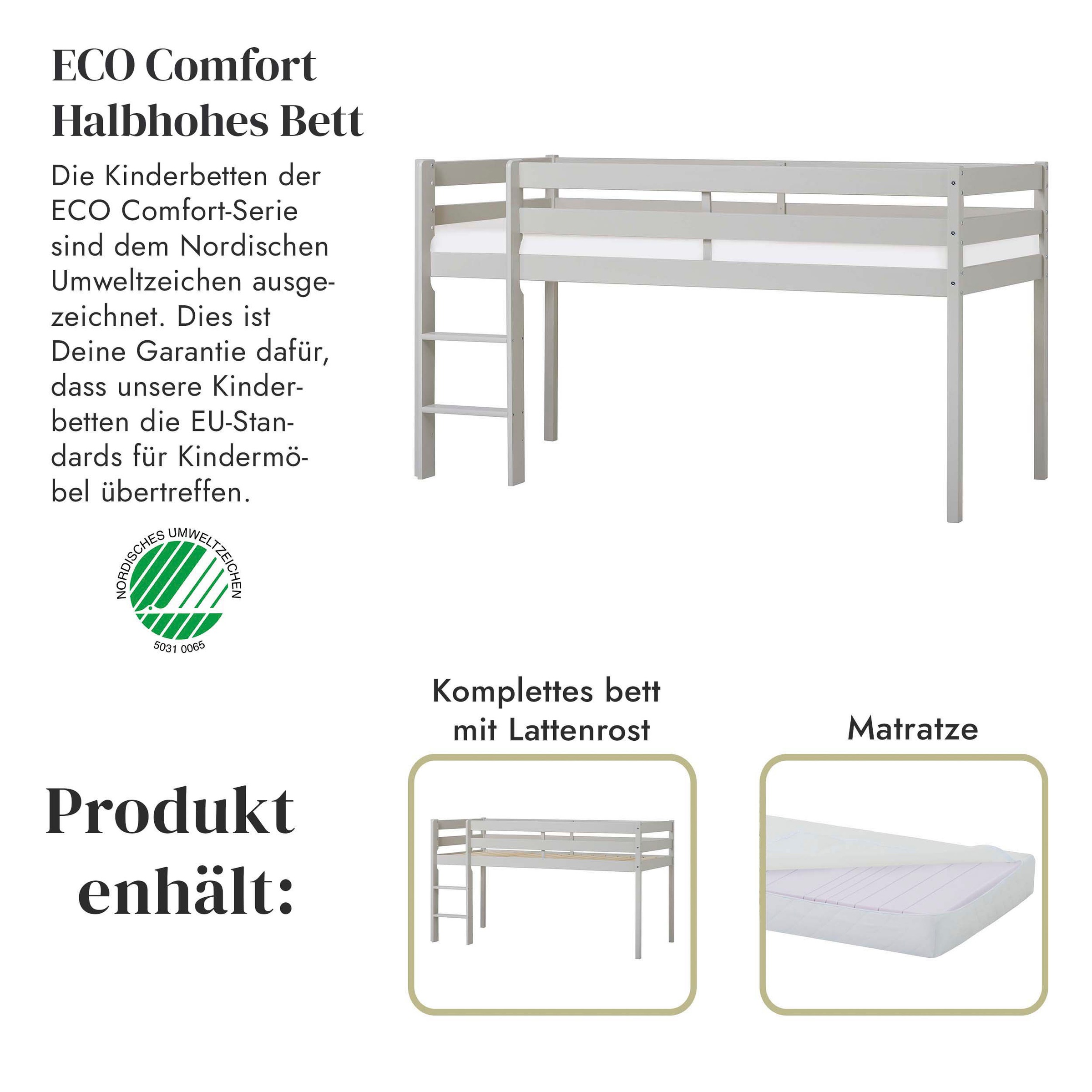 Hoppekids Spielbett »ECO COMFORT«, Höhe 72cm, Farbe & Größe & Matratze