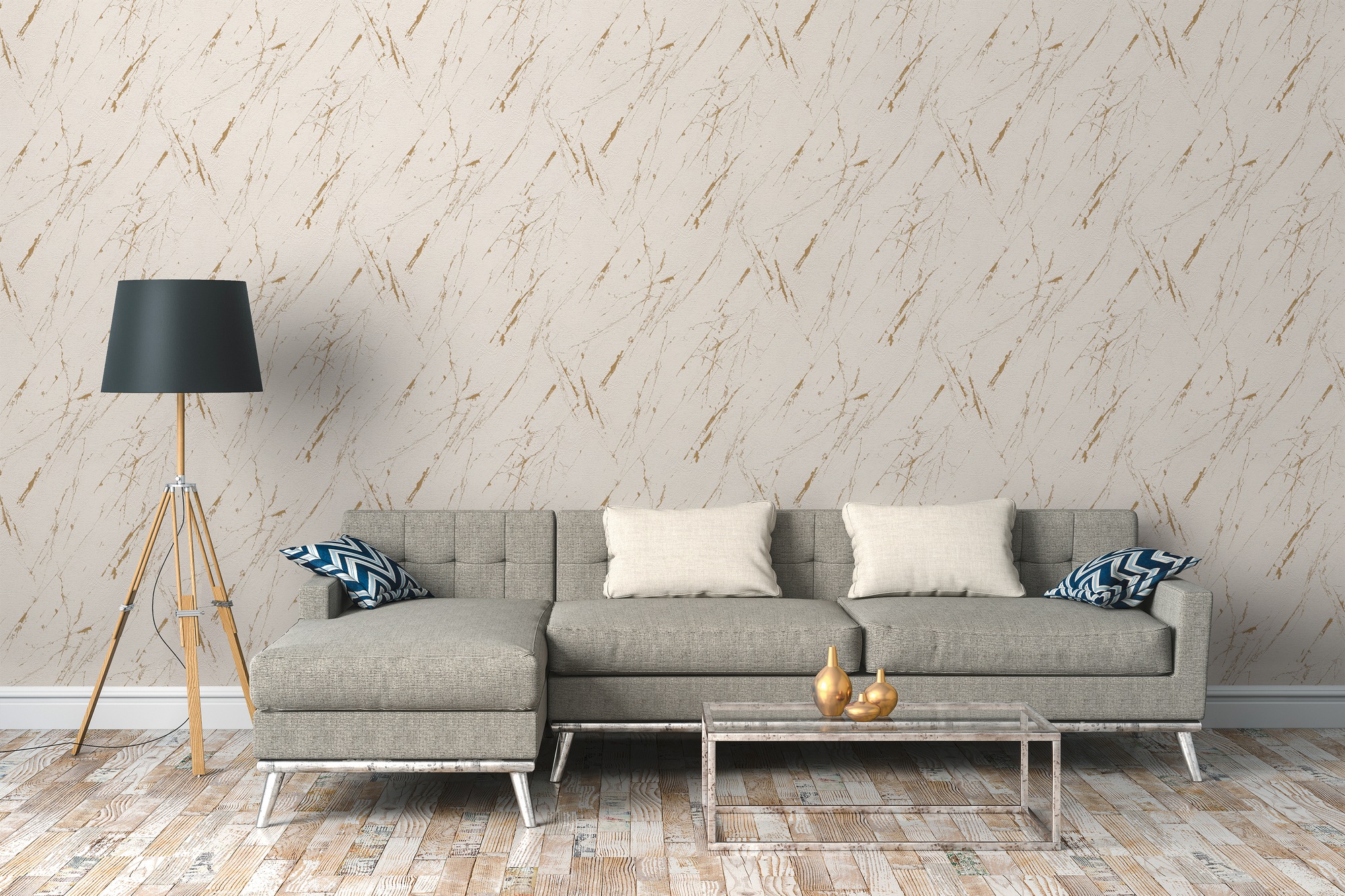 A.S. Création Vliestapete »Casual Living Marmor-Tapete Mustertapete Stein-Optik Steinoptik«, leicht glänzend, Vliestapete Marmor für Schlafzimmer Küche Wohnzimmer Marmoroptik Flur