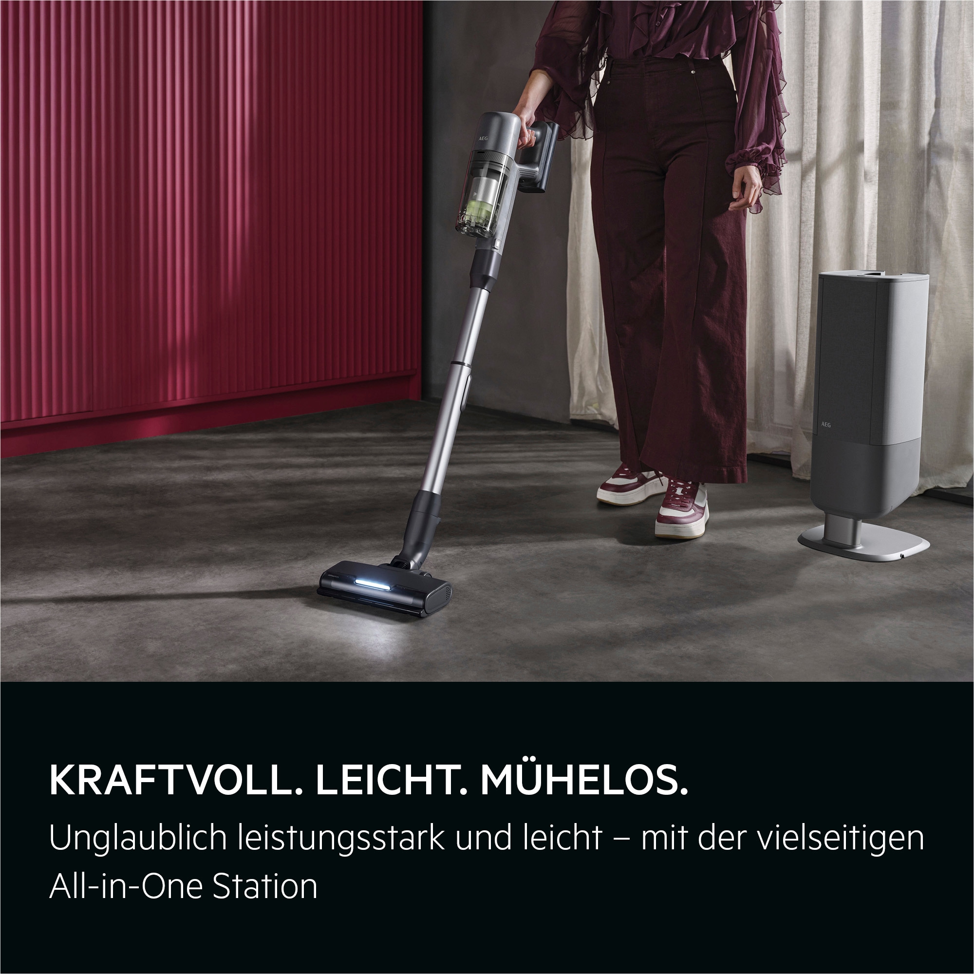 AEG Akku-Hand-und Stielstaubsauger »AP72UB21ES« Leistungsstark-HEPA-Filter; hygienischer All-in-One Station
