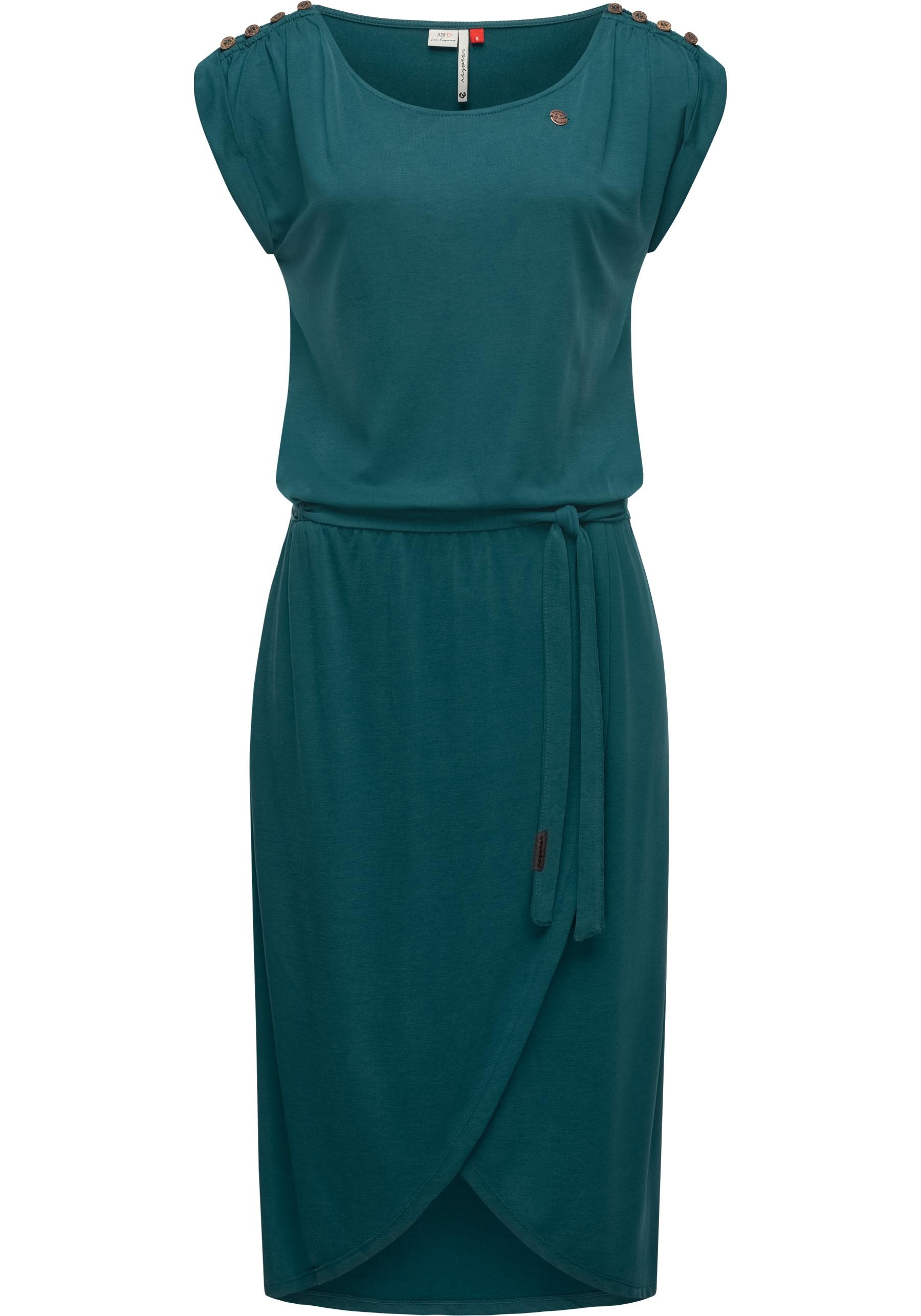 Ragwear Jerseykleid »Ethany«, stylisches, langes Shirtkleid mit Bindegürtel  für kaufen | BAUR