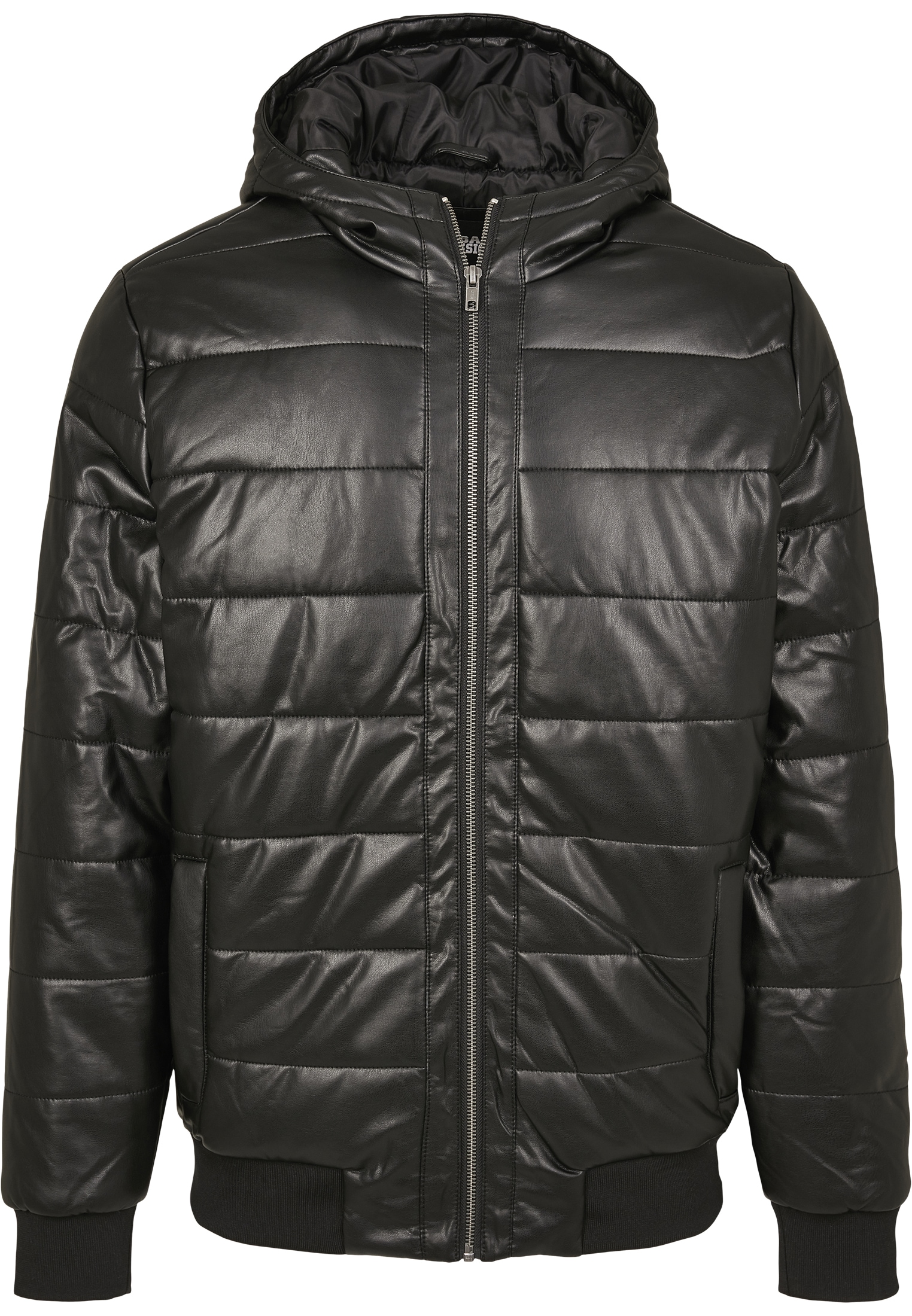 | »Herren kaufen Jacket«, ▷ URBAN Faux CLASSICS Winterjacke Hooded Leather (1 Bubble St.) BAUR