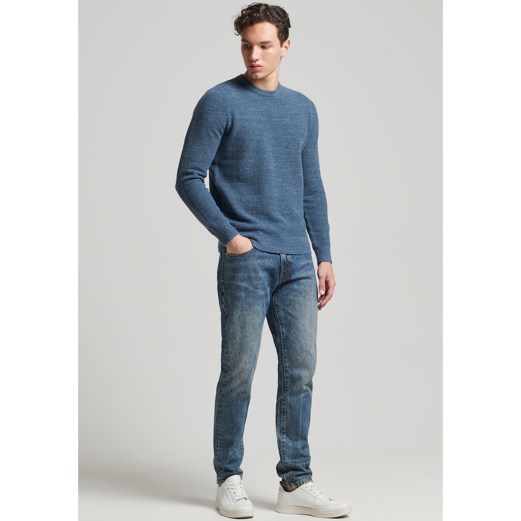 Superdry Rundhalspullover »VINTAGE TEXTURED CREW KNIT«