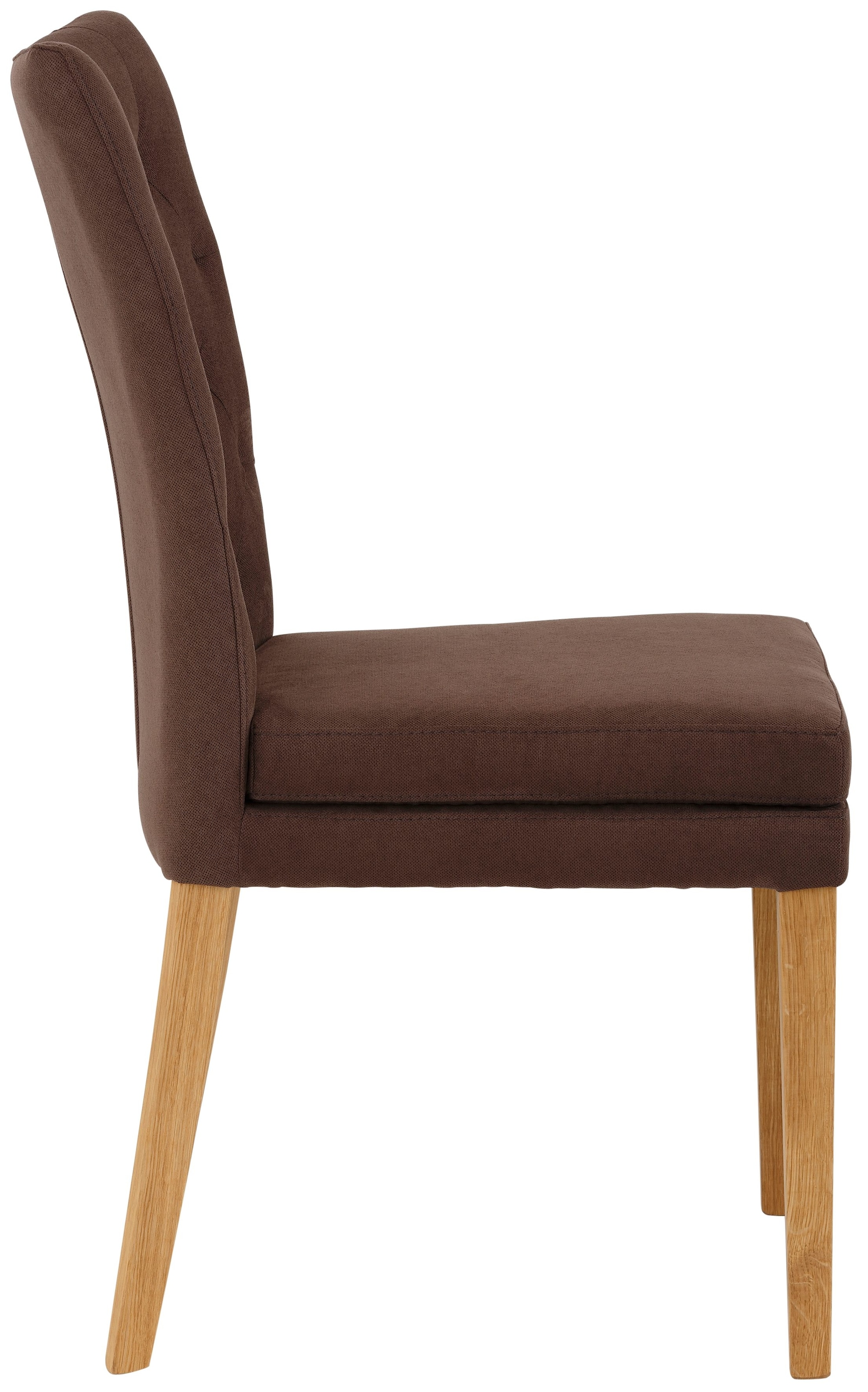 Home affaire Esszimmerstuhl »Colorado BESTSELLER Polsterstuhl«, (Set), 4 St., Luxus-Microfaser, Beine in eiche oder nussbaum. Im 2er, 4er oder 6er-Set
