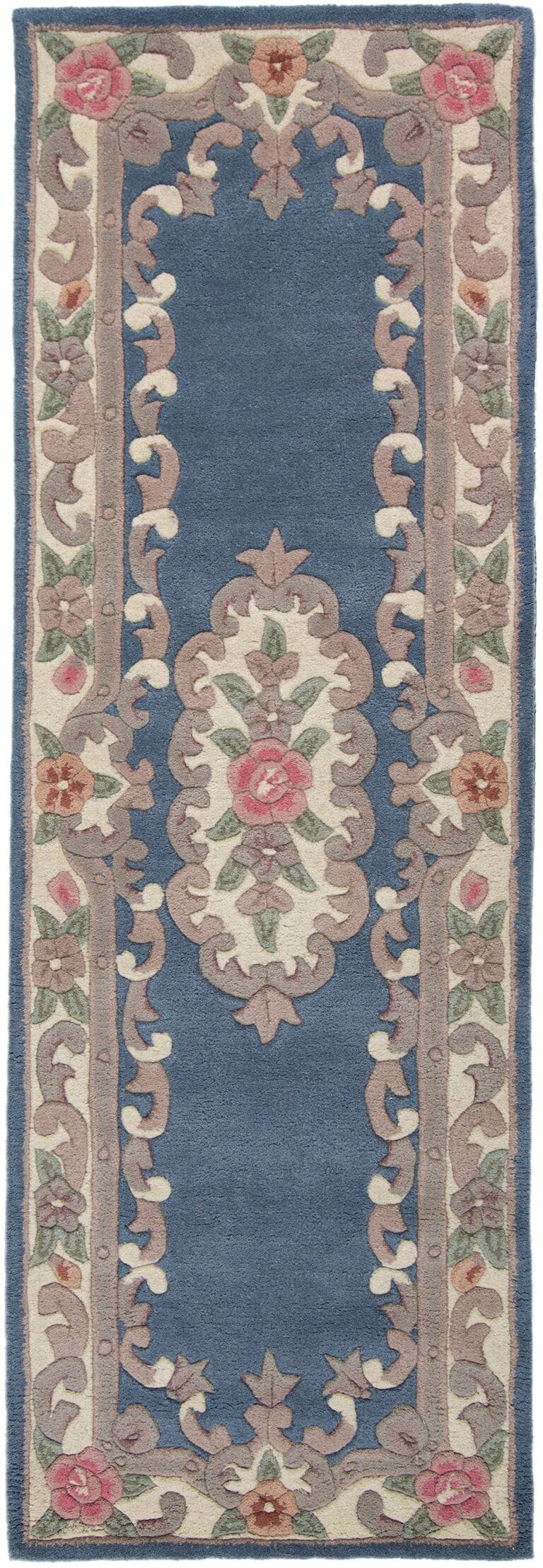 FLAIR RUGS Läufer "Aubusson" rechteckig 10 mm Höhe Wolle, Teppich, Wohnzimm günstig online kaufen