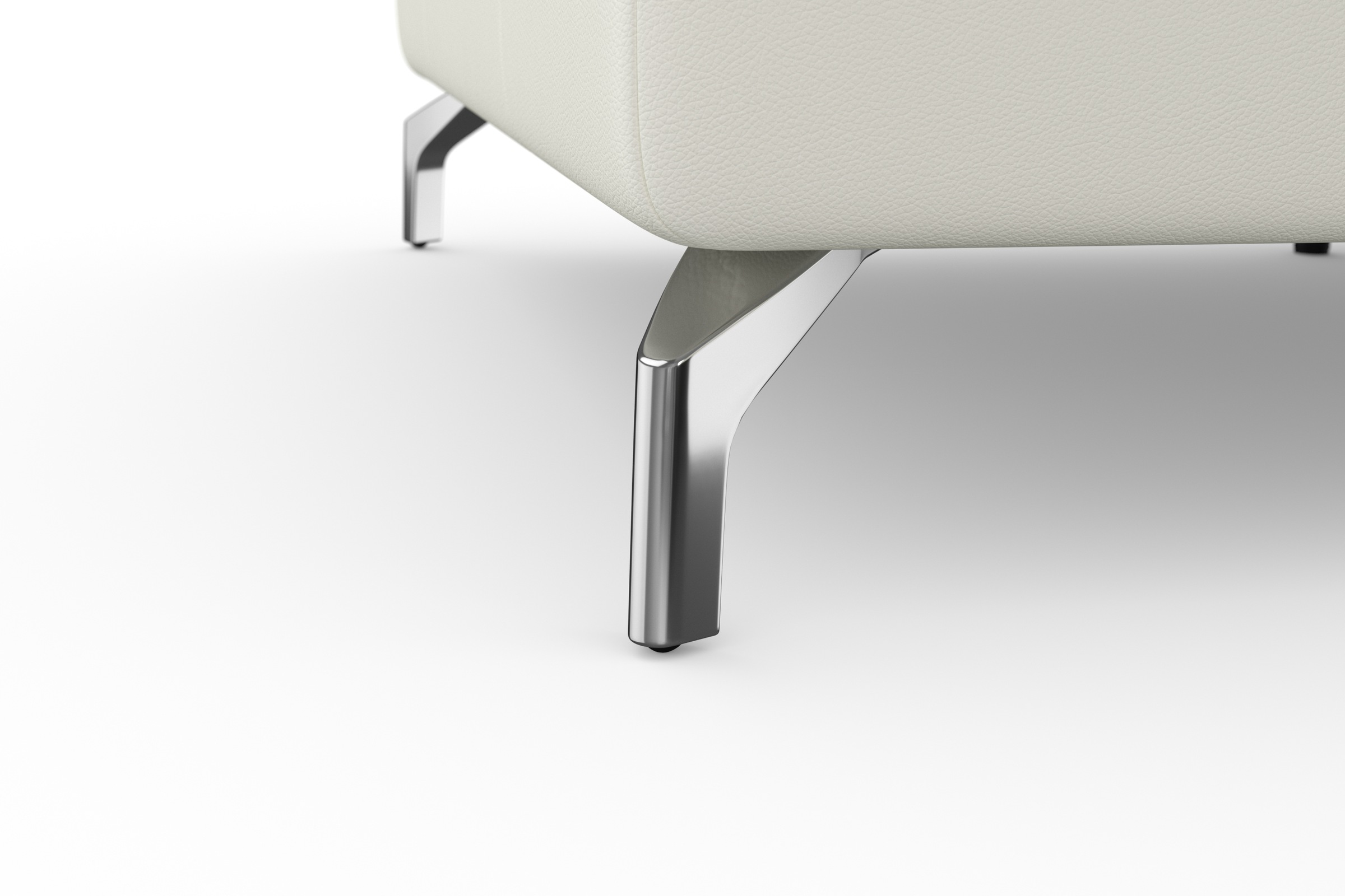 sit&more Ecksofa »Bendigo L-Form«, inklusive Sitztiefenverstellung, Bodenfreiheit 12 cm, in 2 Fußfarben