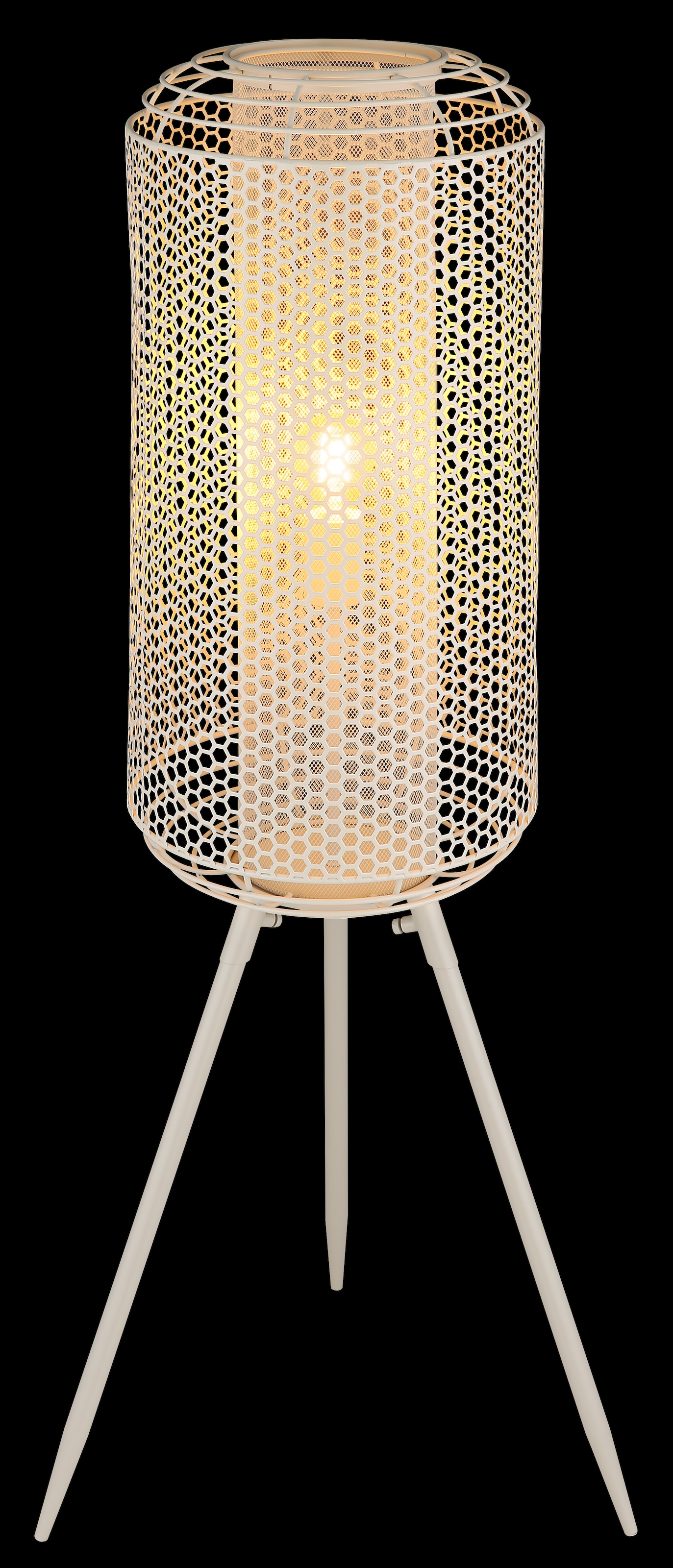 NOWA Stehlampe »DENTON« E27 1 Stk. Stehleuchte cremefarben Design Lampe Wohnzimmer Schlafzimmer