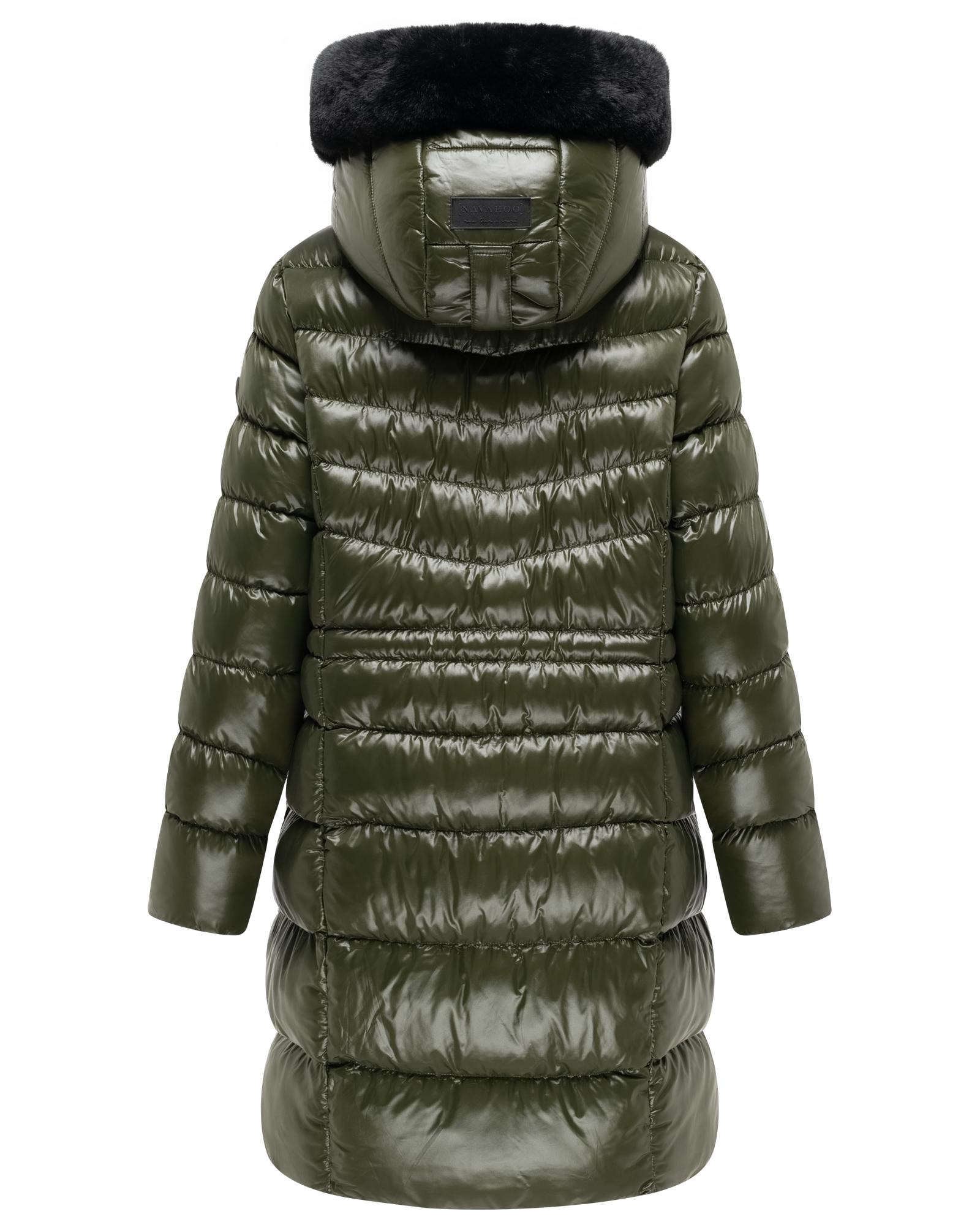 Navahoo Steppmantel »Lumeiaa 14« Warmer Damen Wintermantel mit Kunstfellbesatz