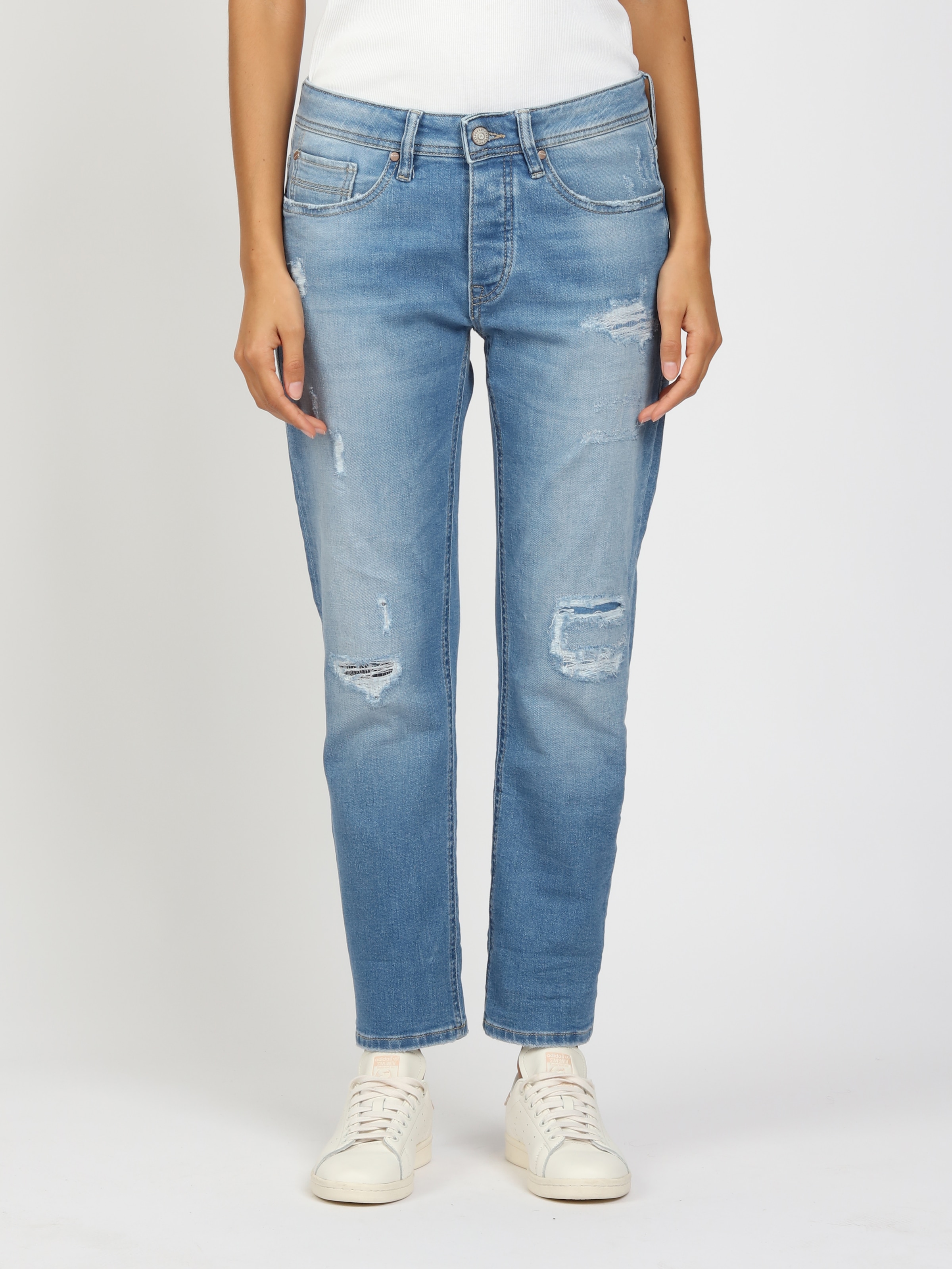 GANG Boyfriend-Jeans "94NICA CROPPED" mit geraden und verkürzten Beinverlau günstig online kaufen
